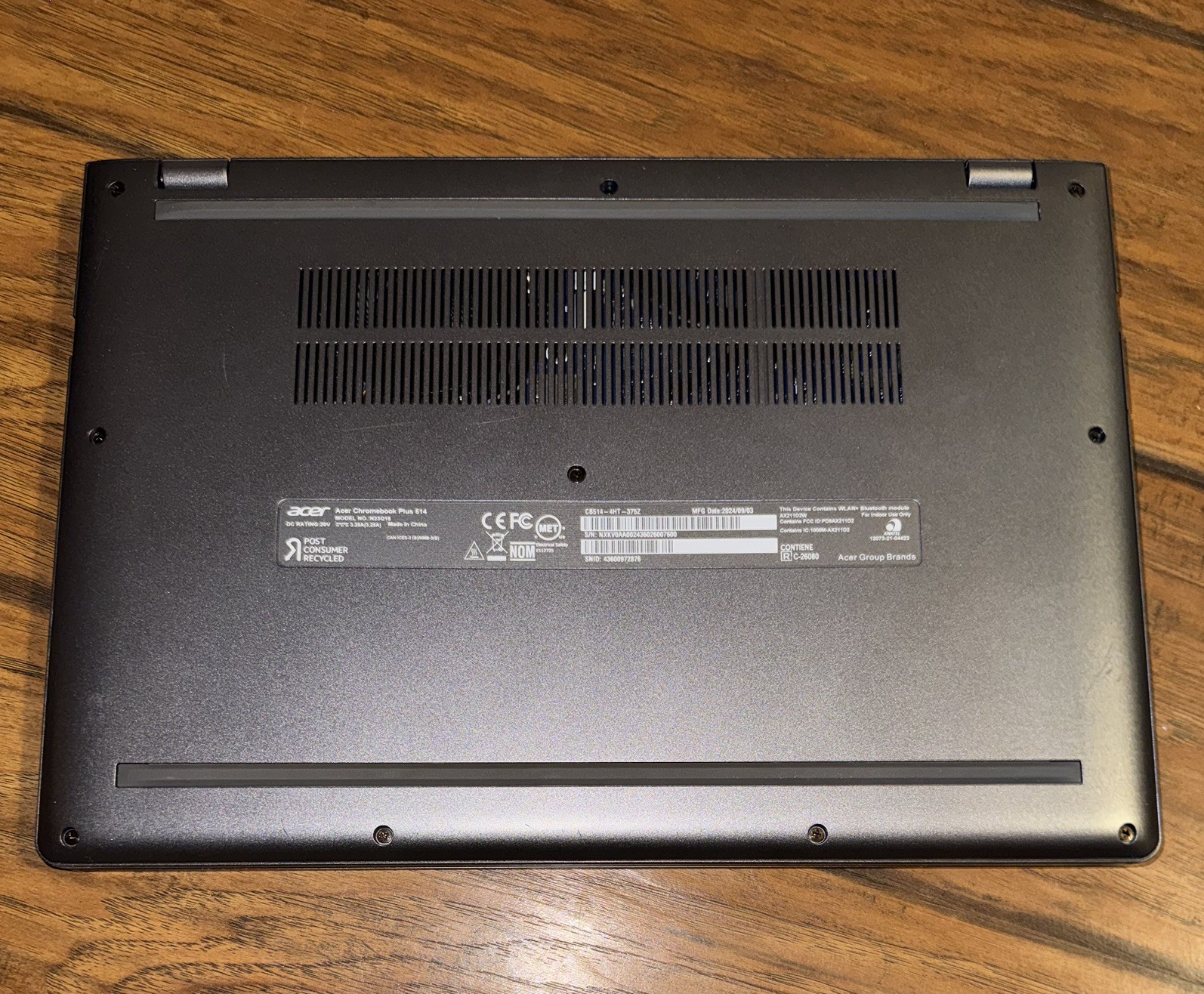 Acer Chromebook Plus 514 14″ 8GB 128GB Intel i3-N305