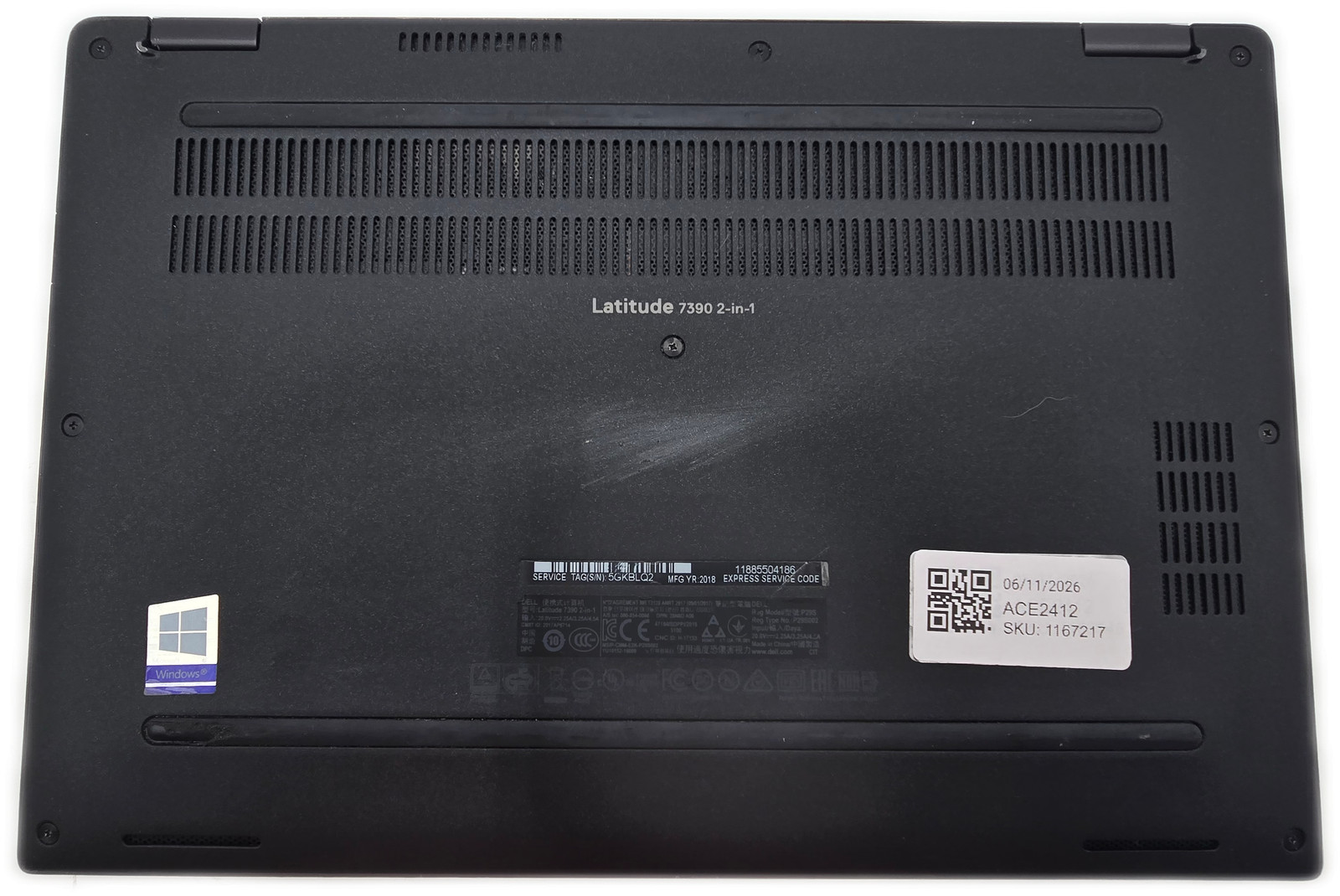 Dell Latitude 7390 2-in-1 i5-8th Gen 8GB 256GB SSD Windows 11 Hone