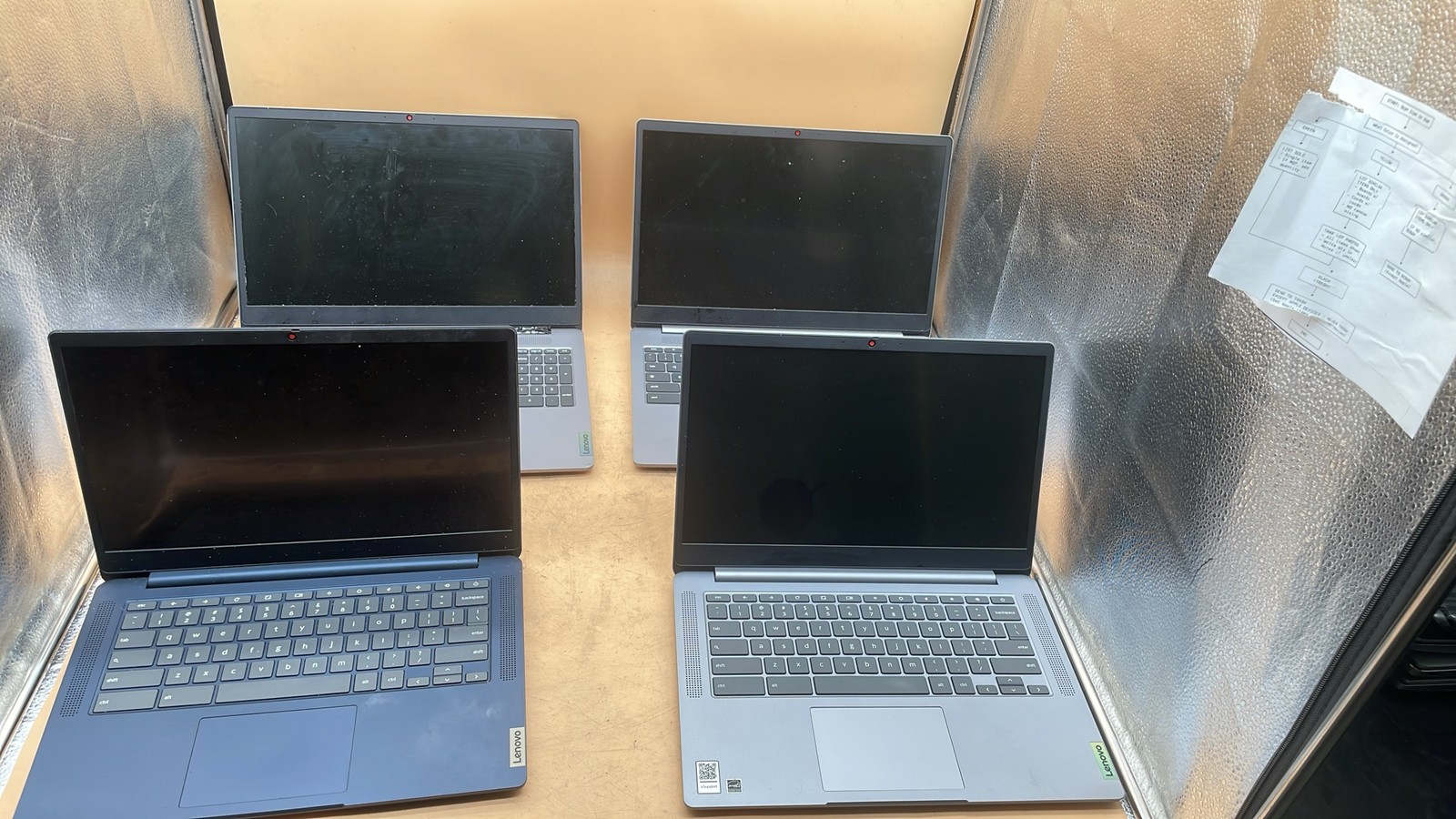 Lenovo IdeaPad 3 Chrome 15IJL6 15.6-Inch & 14M836 14-Inch No HDD Laptop Lot of 4