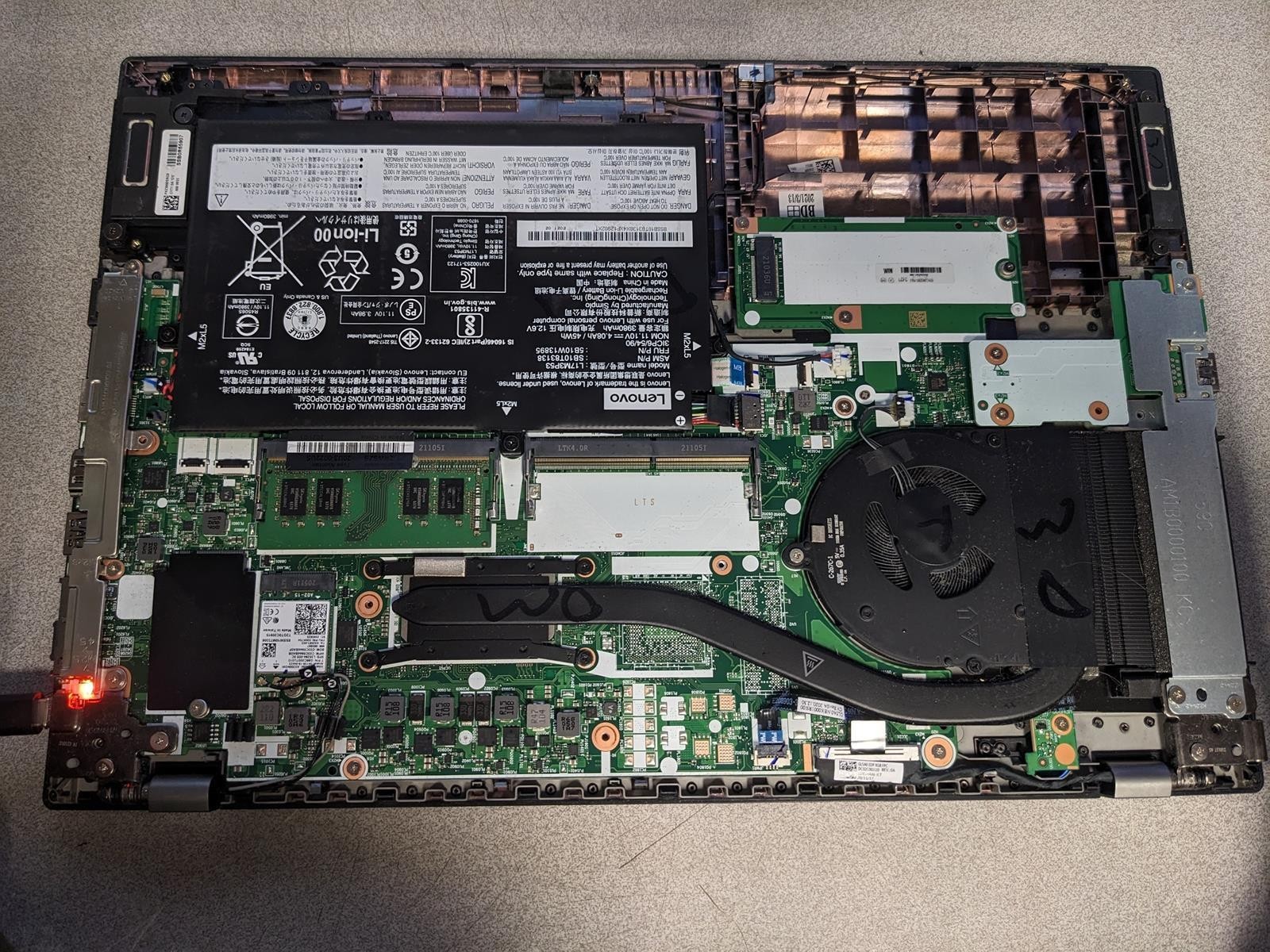LENOVO THINKPAD L15 i5-10210U @ 1.60GHz, 8GB RAM, NO HDD/OS