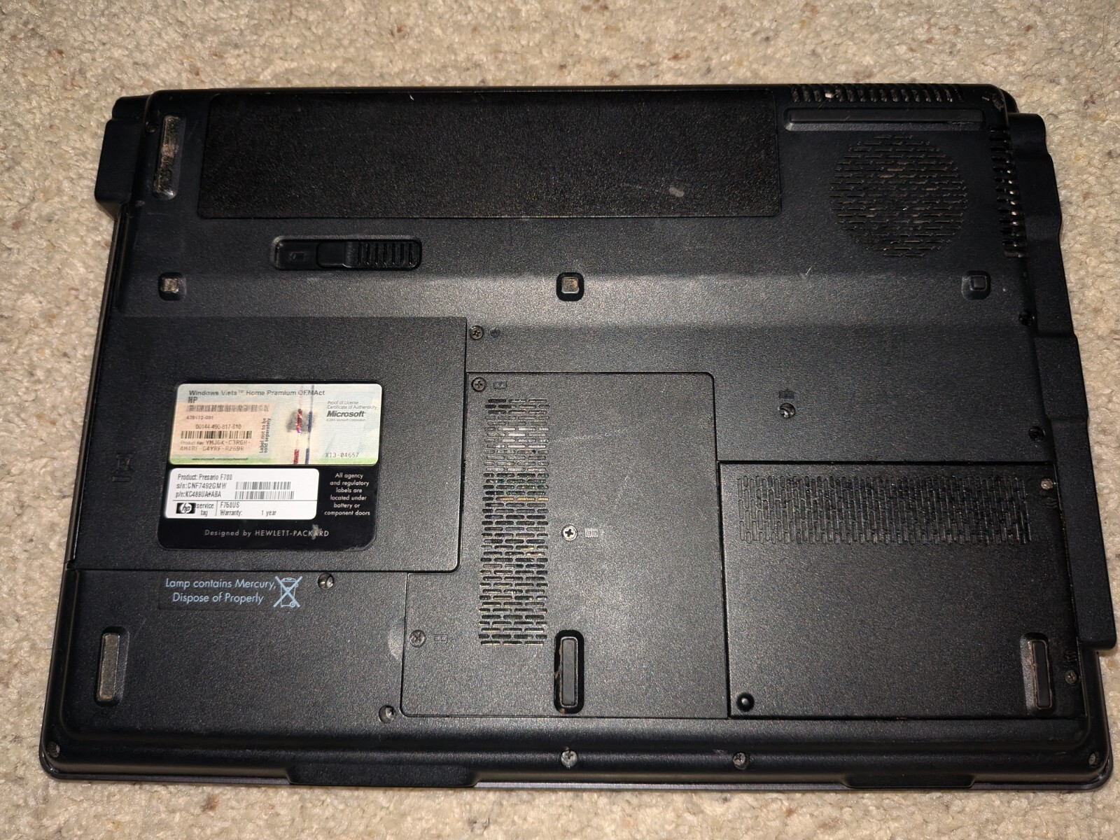 HP Compaq Presario F572US 15.4in. (80GB)