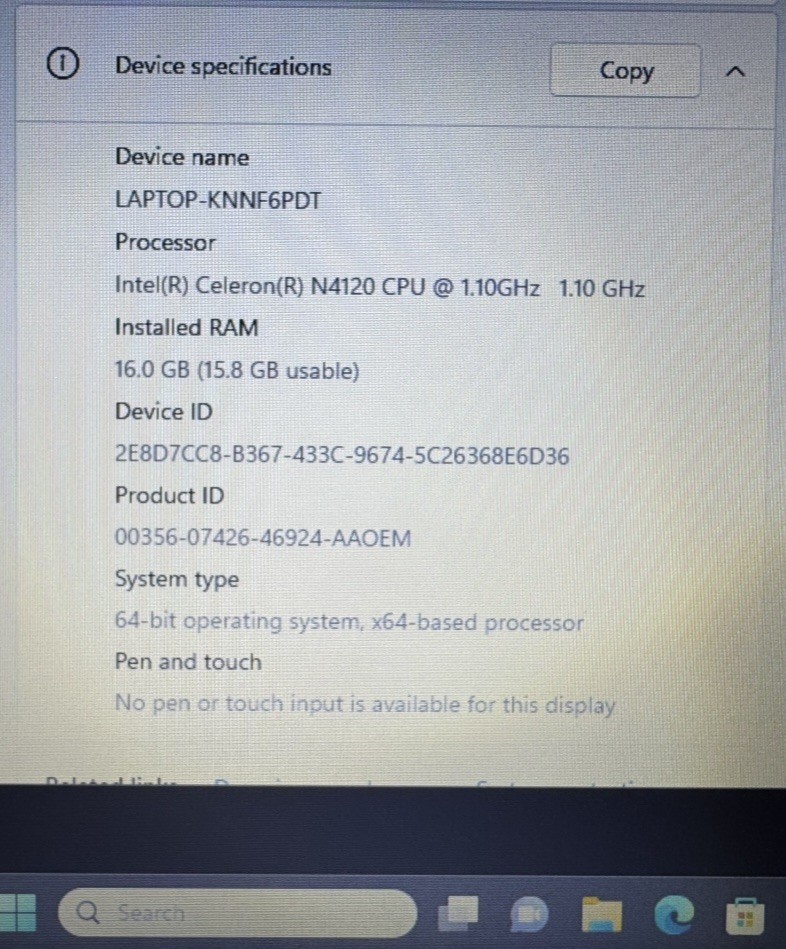 HP Ultra Light Laptop 14-inch Model 14-dq0052dx 16gb Ram 64gb Storage