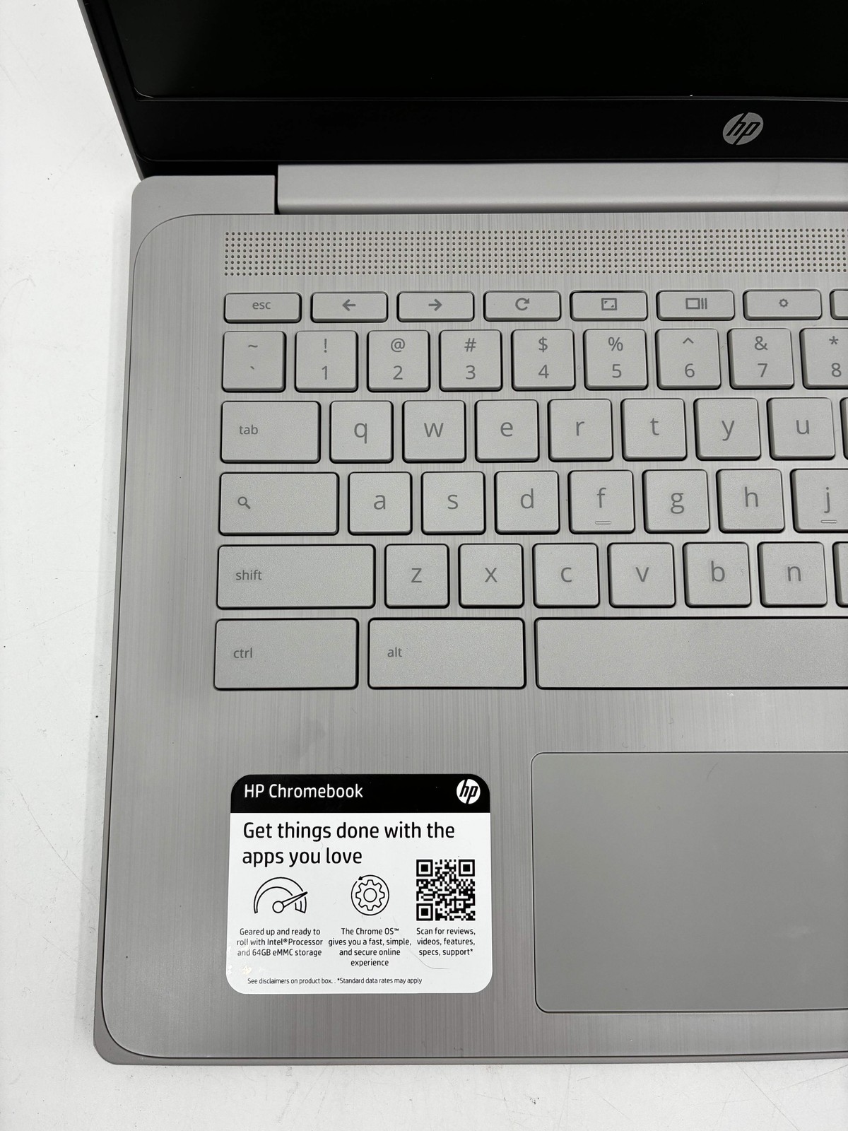 HP Chromebook 14a-ne0013dx 14″ Intel Celeron N4120 4GB 64GB Gray w/ Charger