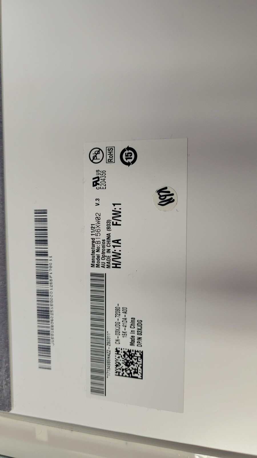Dell Latitude E5520 b156xw02 v.3 screen panel