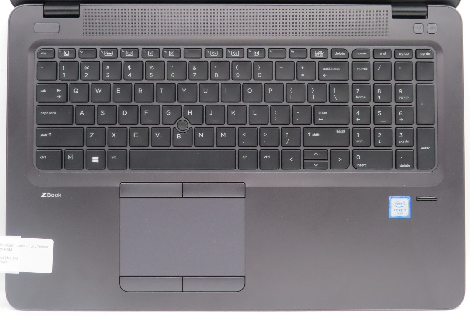 HP ZBook 15u G3 | 15.6″ | i7-6500U @2.50GHz | 8GB RAM | 480GB SSD | No OS