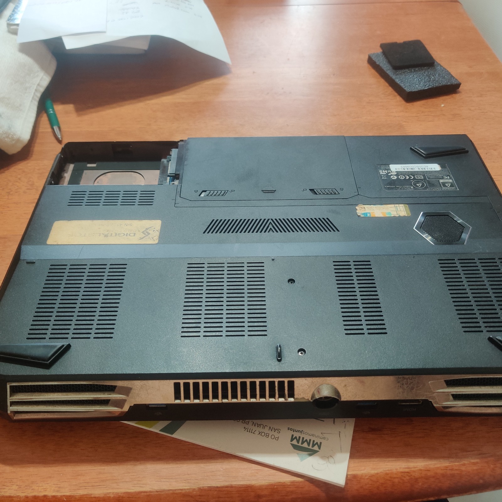Clevo P377SM-A DigitalStorm laptop NO CPU NO GPU TESTED Works with Issues Read.