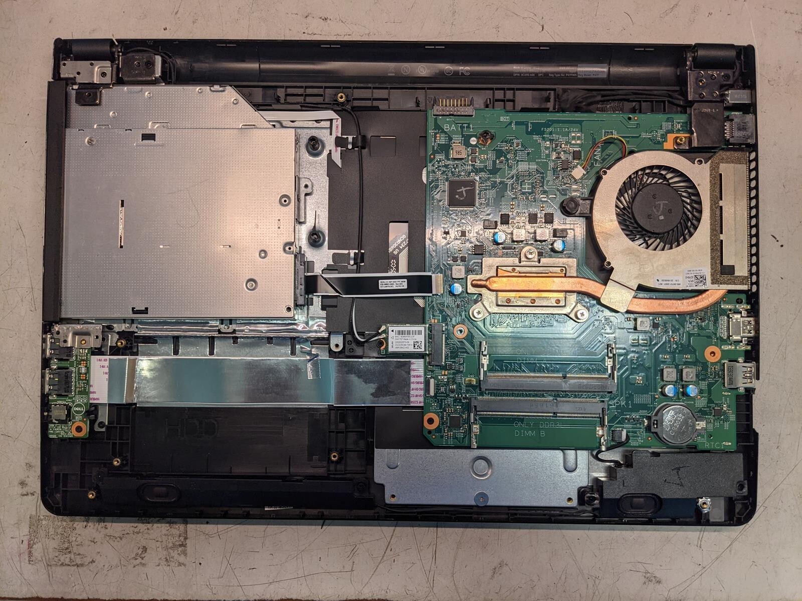 DELL INSPIRON 15 3555 AMD E2-6110 @ 1.5 GHz, NO RAM, NO HDD/OS – (PARTS)