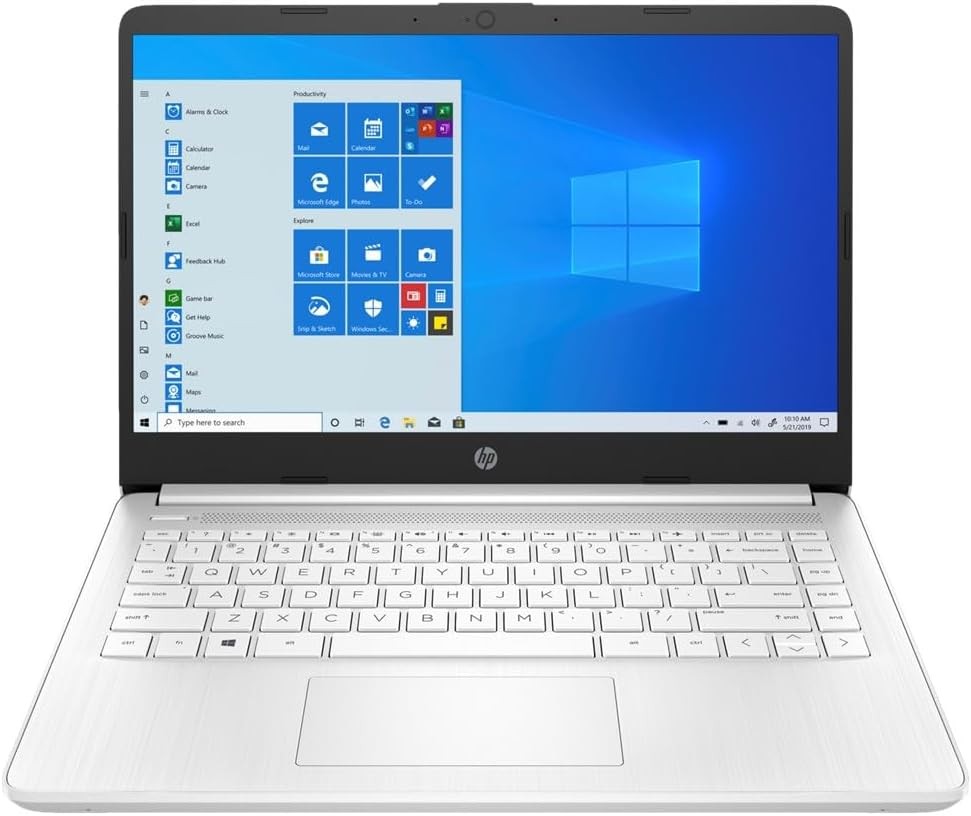 HP 14 Laptop Intel Celeron N4120 8GB RAM 64 GB eMMC Windows 11 Snowflake White