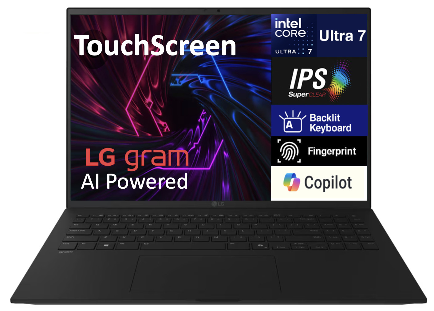 LG gram 17.0″ 2560×1600 Intel Core Ultra 7-258V 32GB RAM 2TB SSD Windows 11 Pro