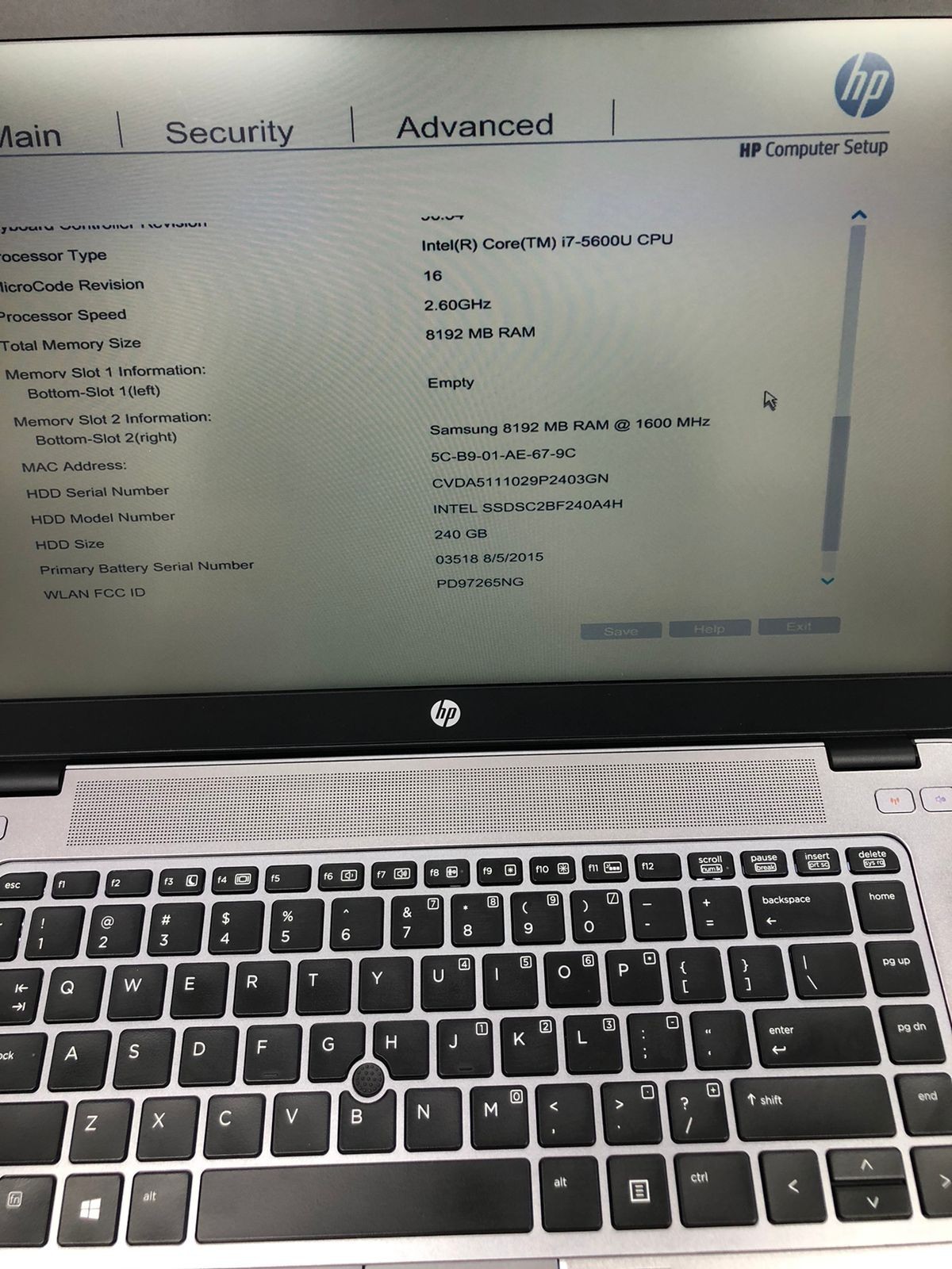 HP EliteBook 850 G2 – Intel Core i7 5th Gen | 8GB RAM | 240GB SSD
