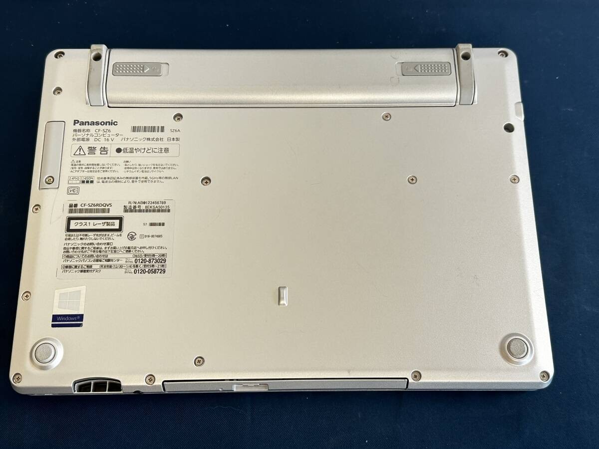 Panasonic Let’S Note CF-SZ6 Laptop SSD 256GB RAM 8GB Used DVD Drive w/ AC