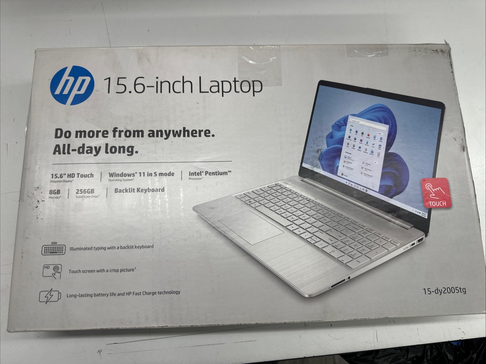 HP 15.6″ Touchscreen Laptop Intel Pentium 7505 8GB RAM 256GB SSD 15-dy2005tg