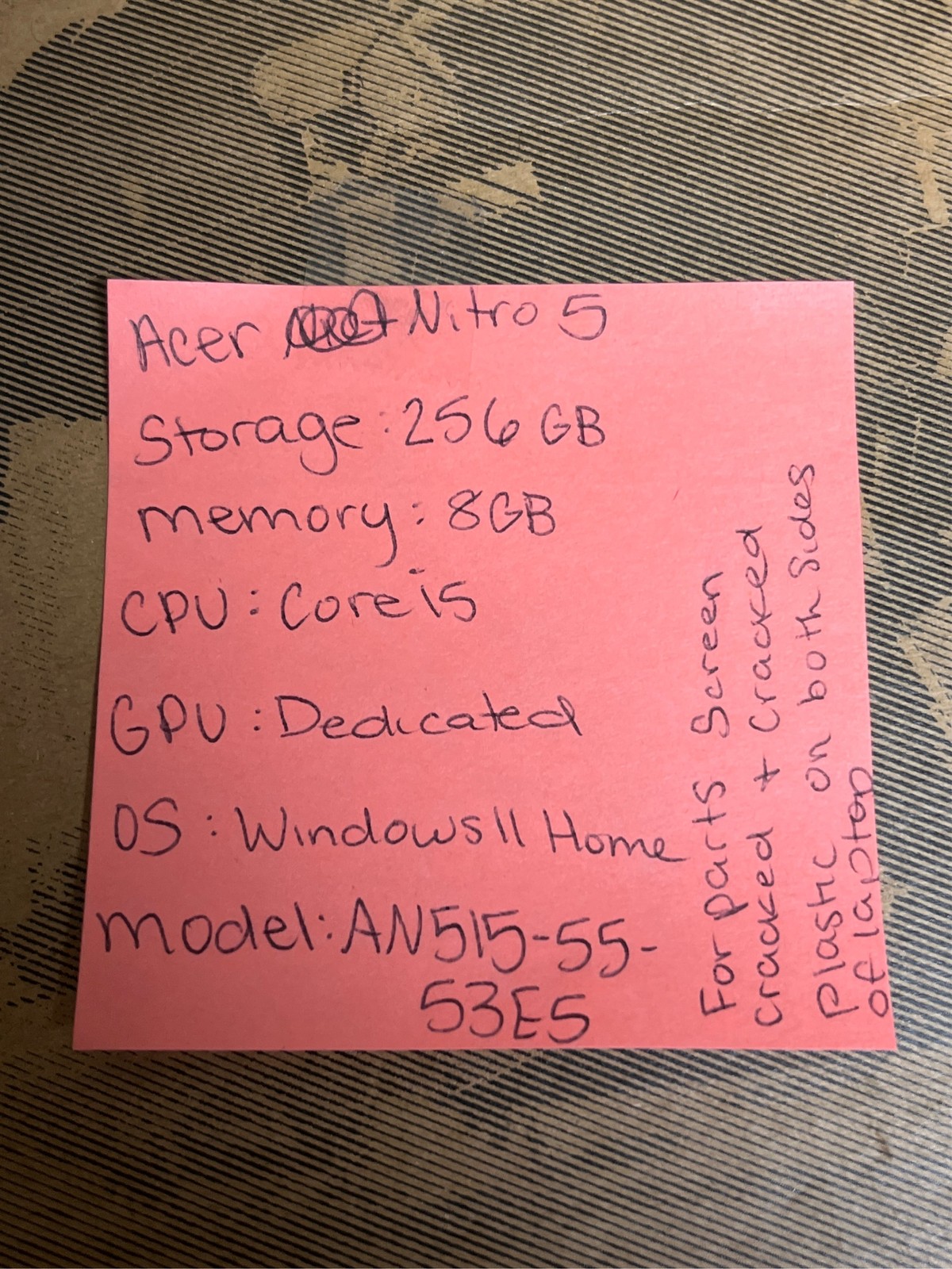 Acer Nitro 5 AN515-55-53E5 Gaming | Intel Core i5-10300H | NVIDIA GeForce RTX 30