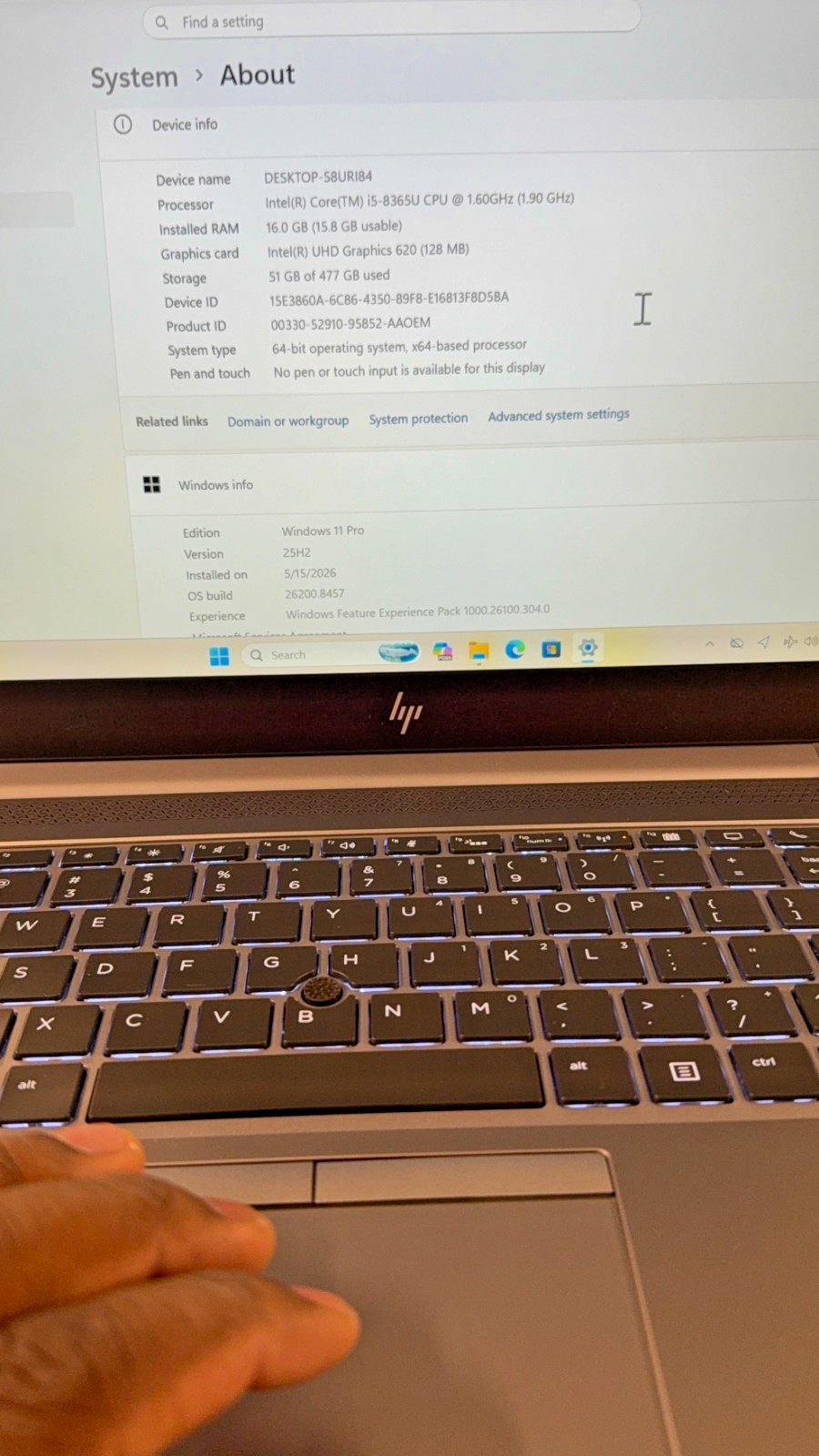 HP ZBook 14u G6 14″ Mobile Workstation i5-8365U 16GB RAM 512GB SSD Win 11 Pro