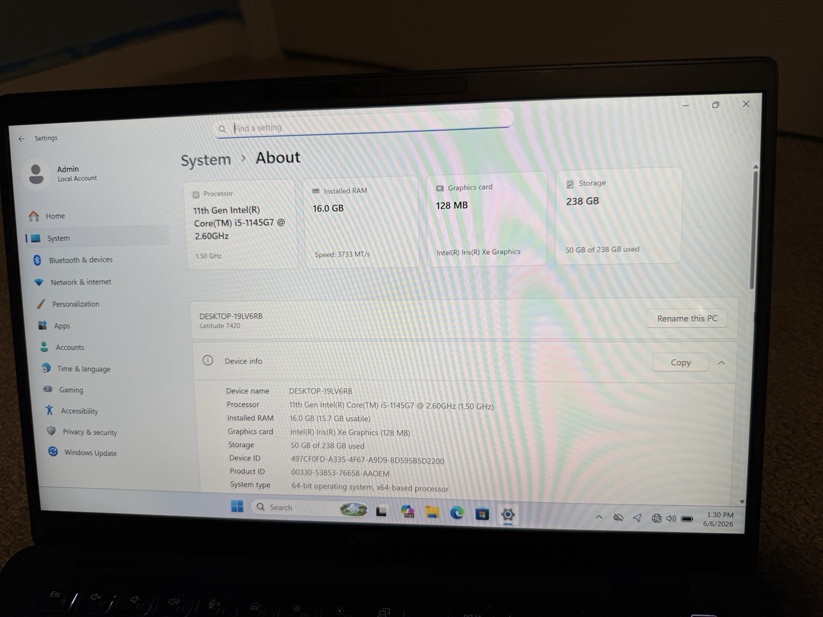Dell Latitude 7420 Laptop
