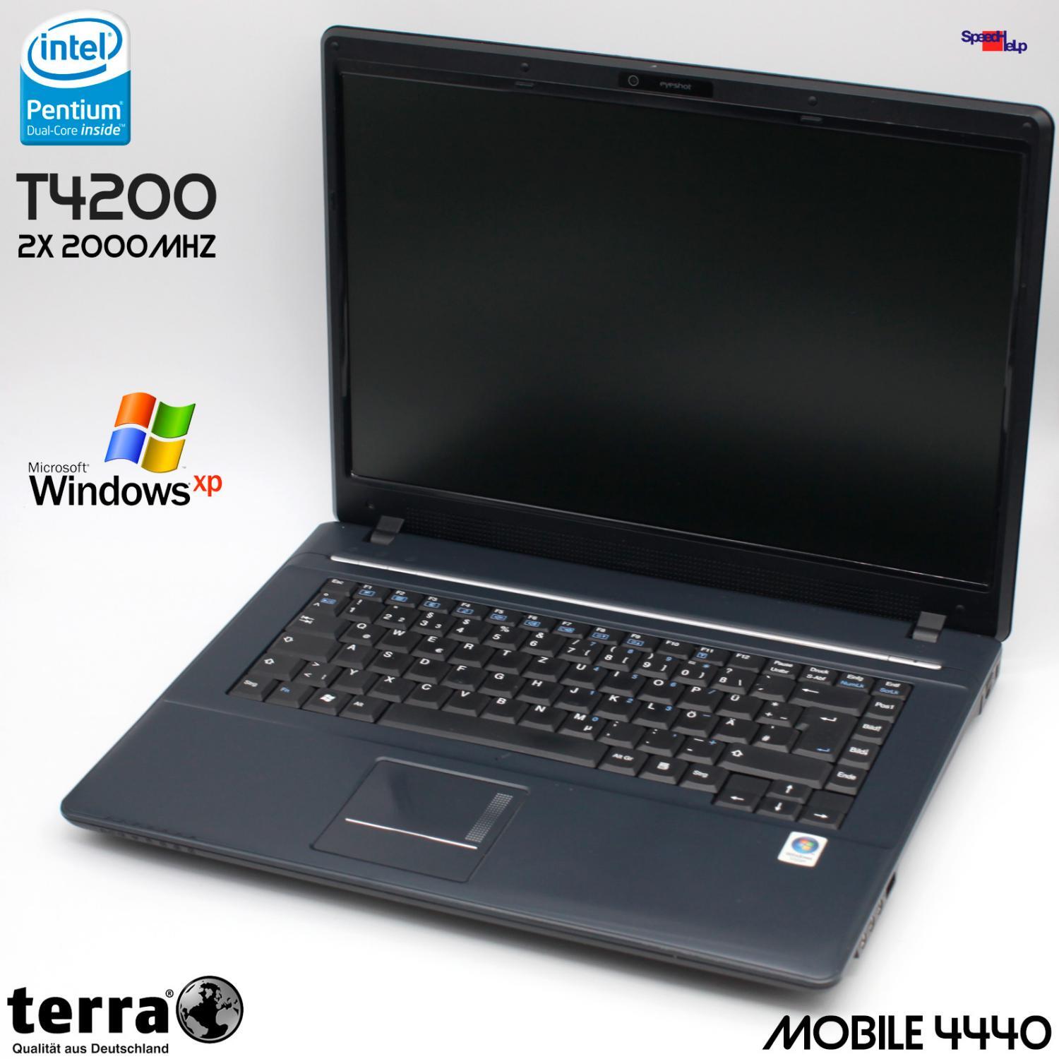 Terra Mobile 4440 Notebook Laptop Windows XP GeForce 9300 1680×1050 15.4″ 250GB