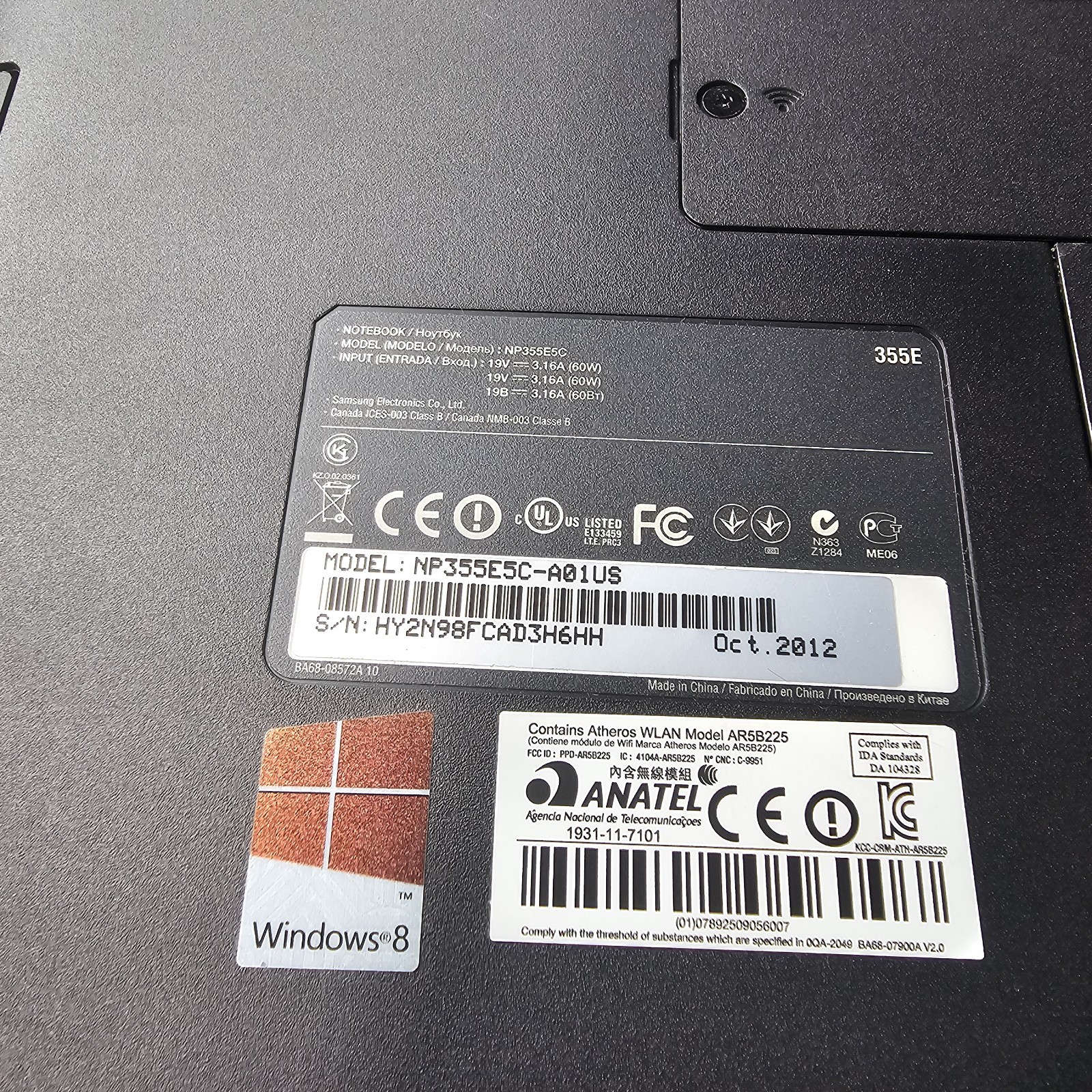 Lot of 3 Loptops HP Pavillion, Samsung,and Acer Chromebook Parts Only