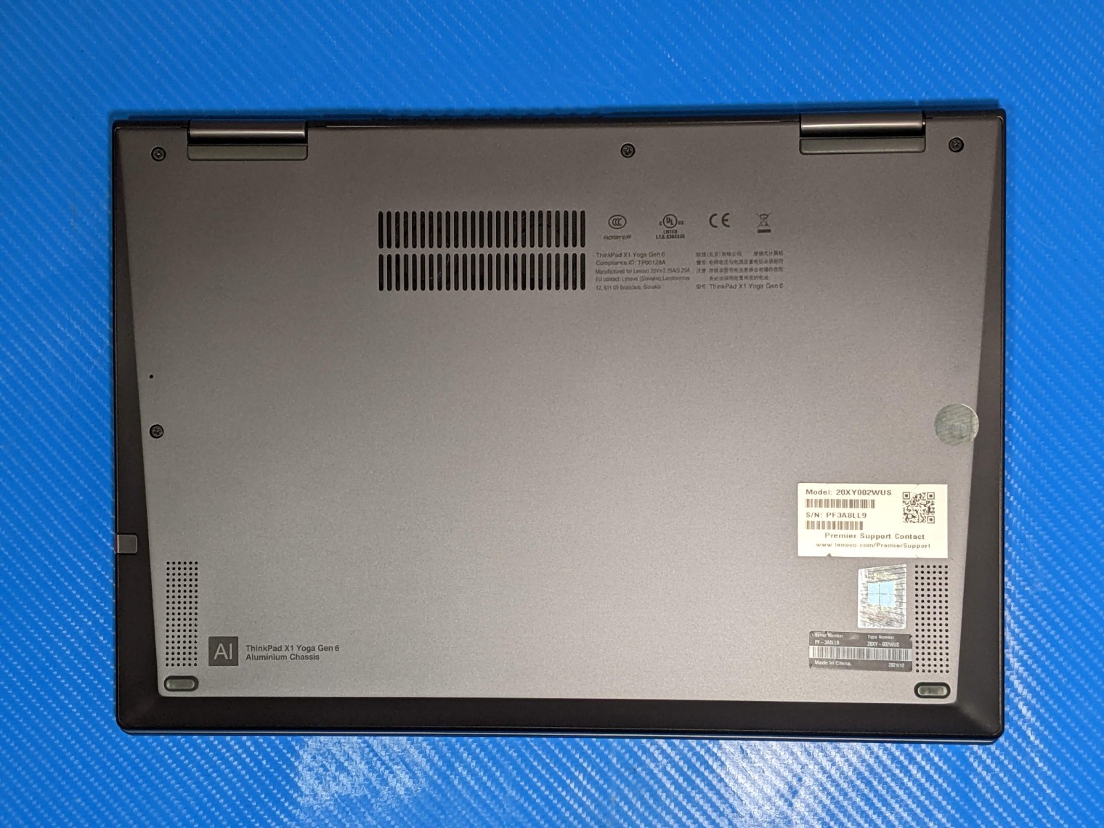 Lenovo ThinkPad X1 Yoga Gen 6 14″ FHD+ TOUCH i5-11th 2.4GHz 8GB 256GB 99t +PA