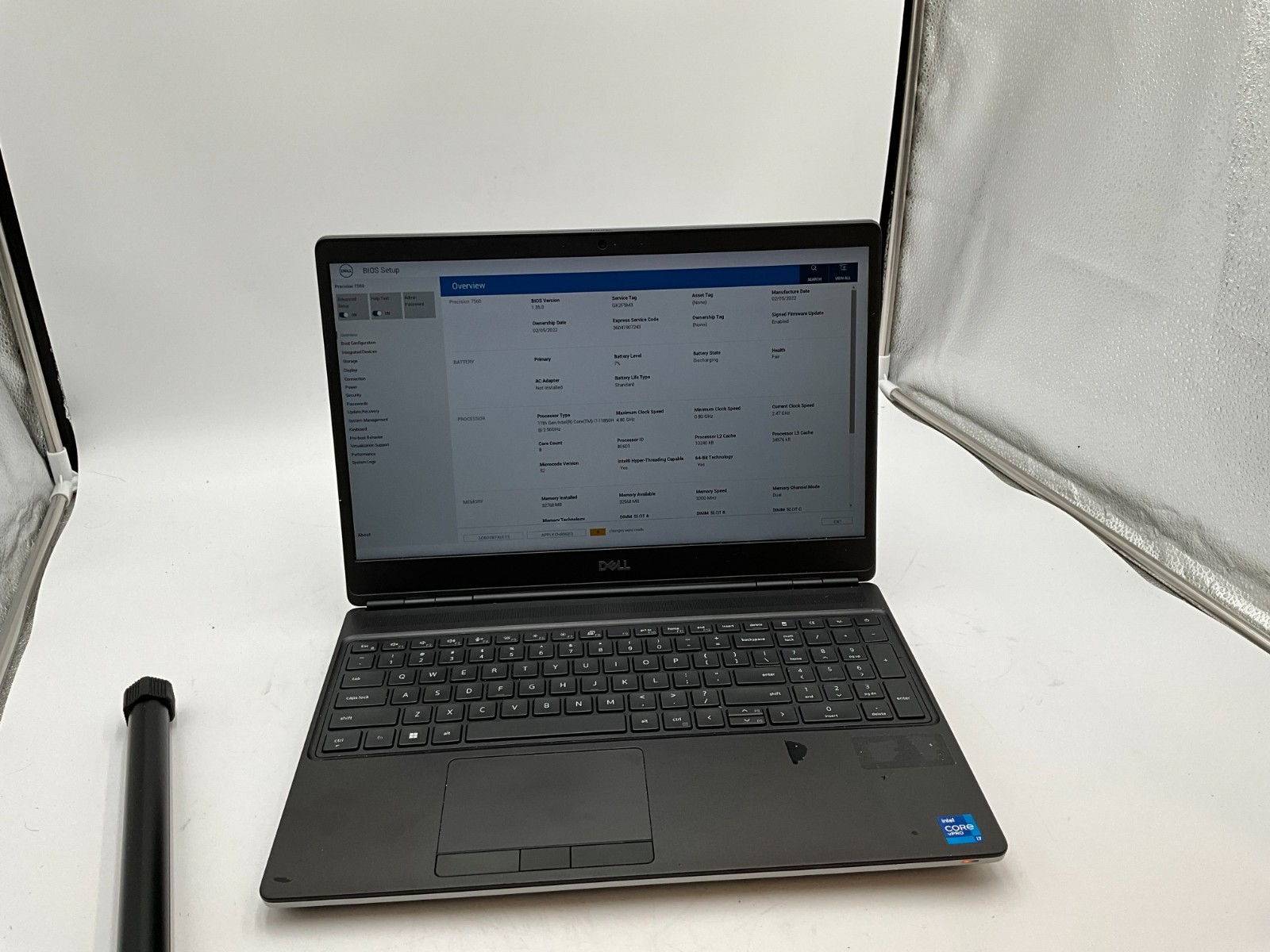 DELL Precision 7560 i7-11850H 2.5g 32GB 1TB T1200 15.6″ Win 11 LAPTOP G69D2J3