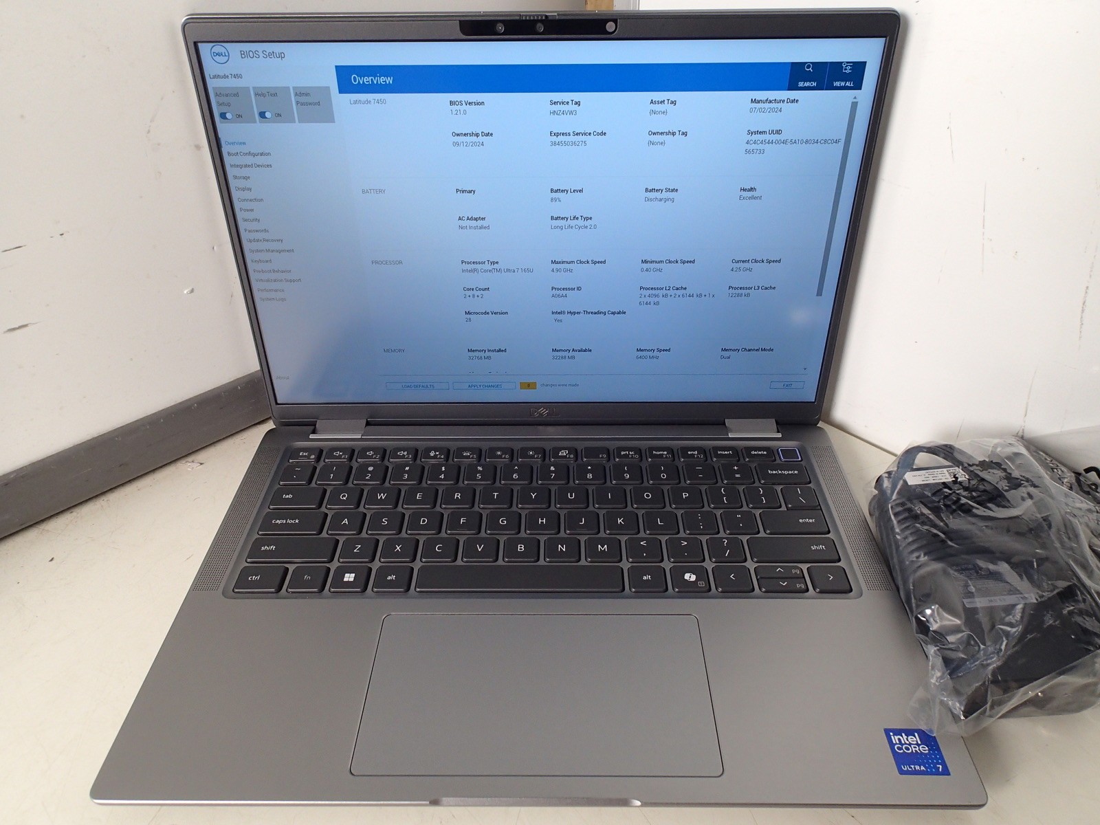 Dell Latitude 7450 Intel Core Ultra i7 165U 4.90GHz 32GB RAM 512GB m.2 Win 11