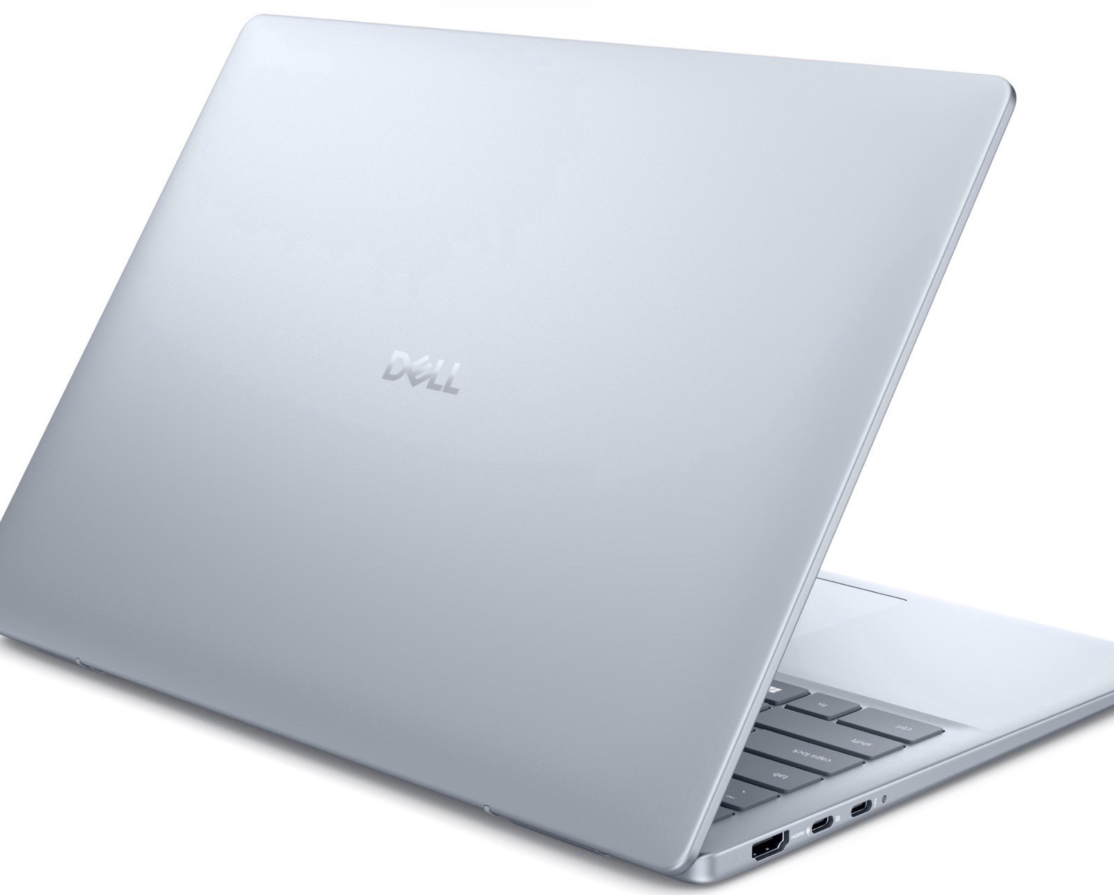 Dell Silver Notebook Laptop Portable Computer Sleek Metallic Design