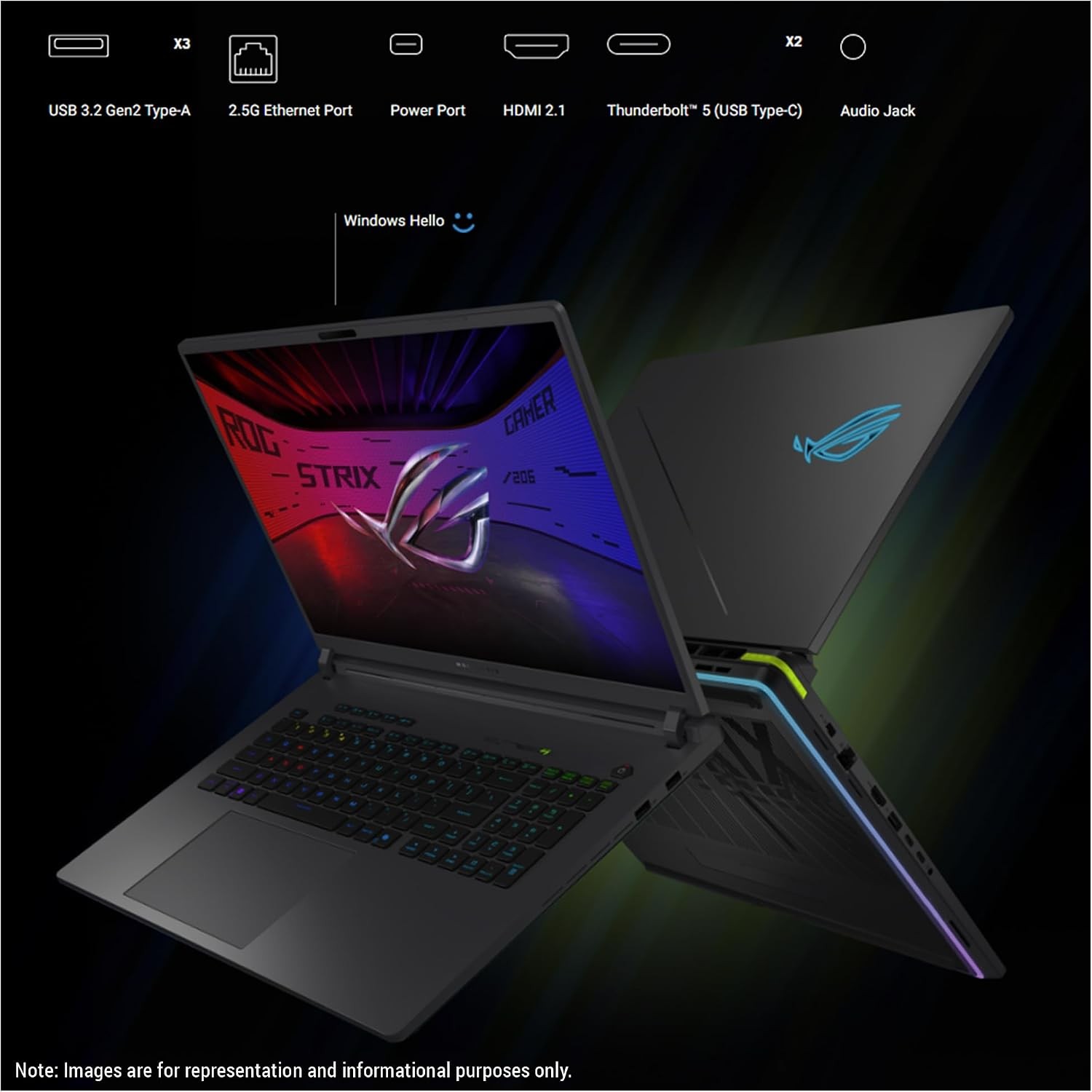 ASUS ROG Strix G18 Gaming Laptop 2.5K Intel Ultra 9-275HX RTX 5060, 32 GB 1TB