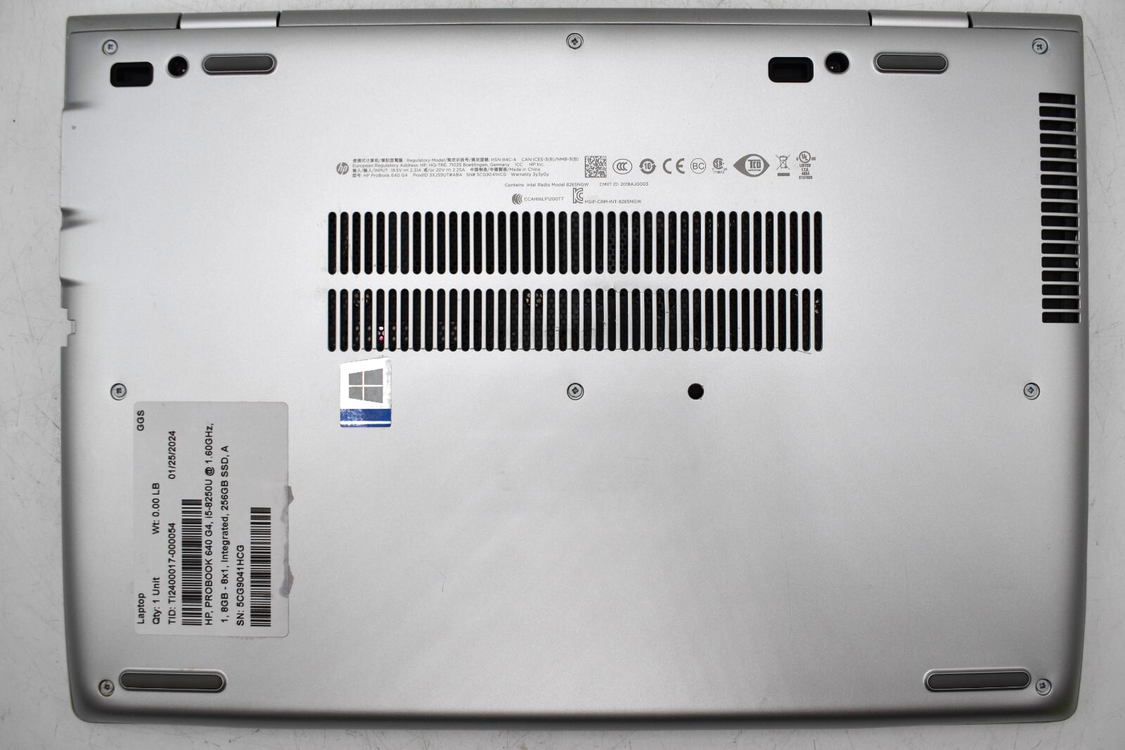 14″ HP PROBOOK 640 G4 Laptop i5-8250U @ 1.60GHz 16GB RAM 512GB SSD WIN 11 Pro