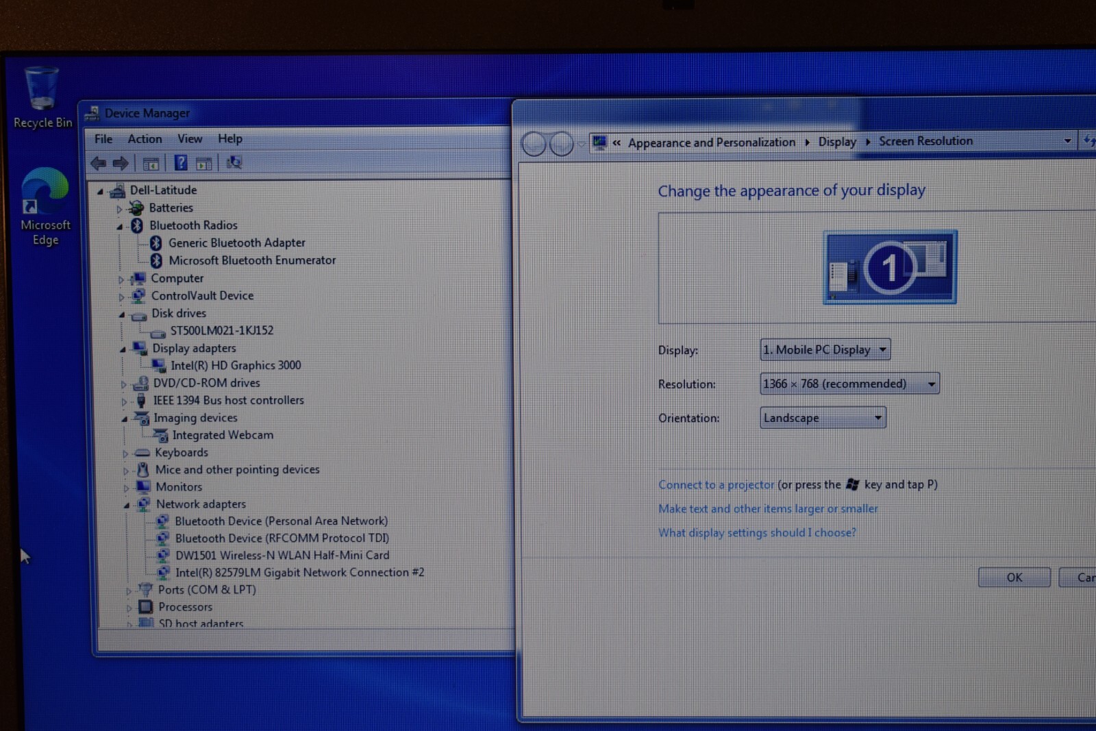 Dell Latitude E6520 Intel Core i5-2520M 4GB RAM 500GB HDD Windows 7 Pro 32-bit