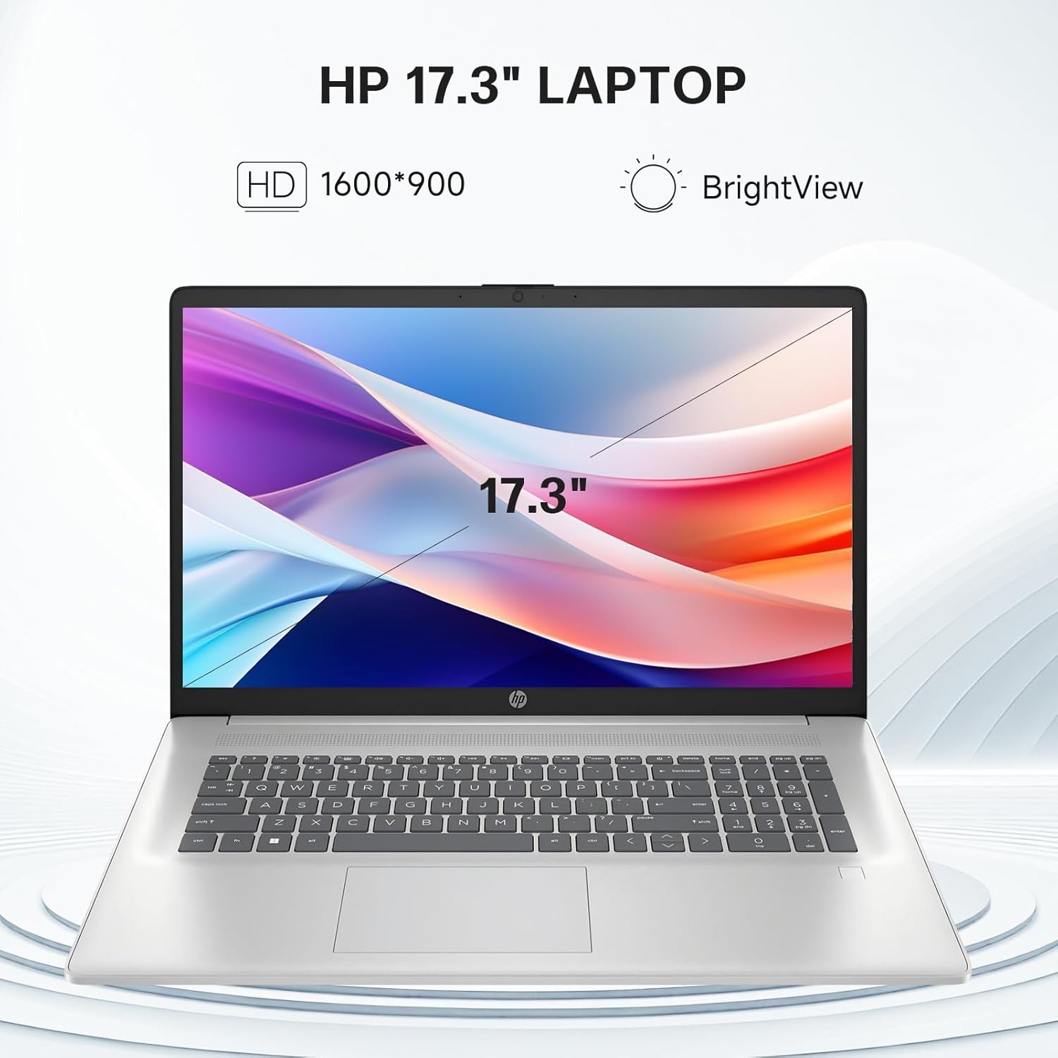 HP 17.3″HD+ Laptop – Backlit Intel Core i5-1334U 10cores – 16GB RAM 1TB SSD W11P