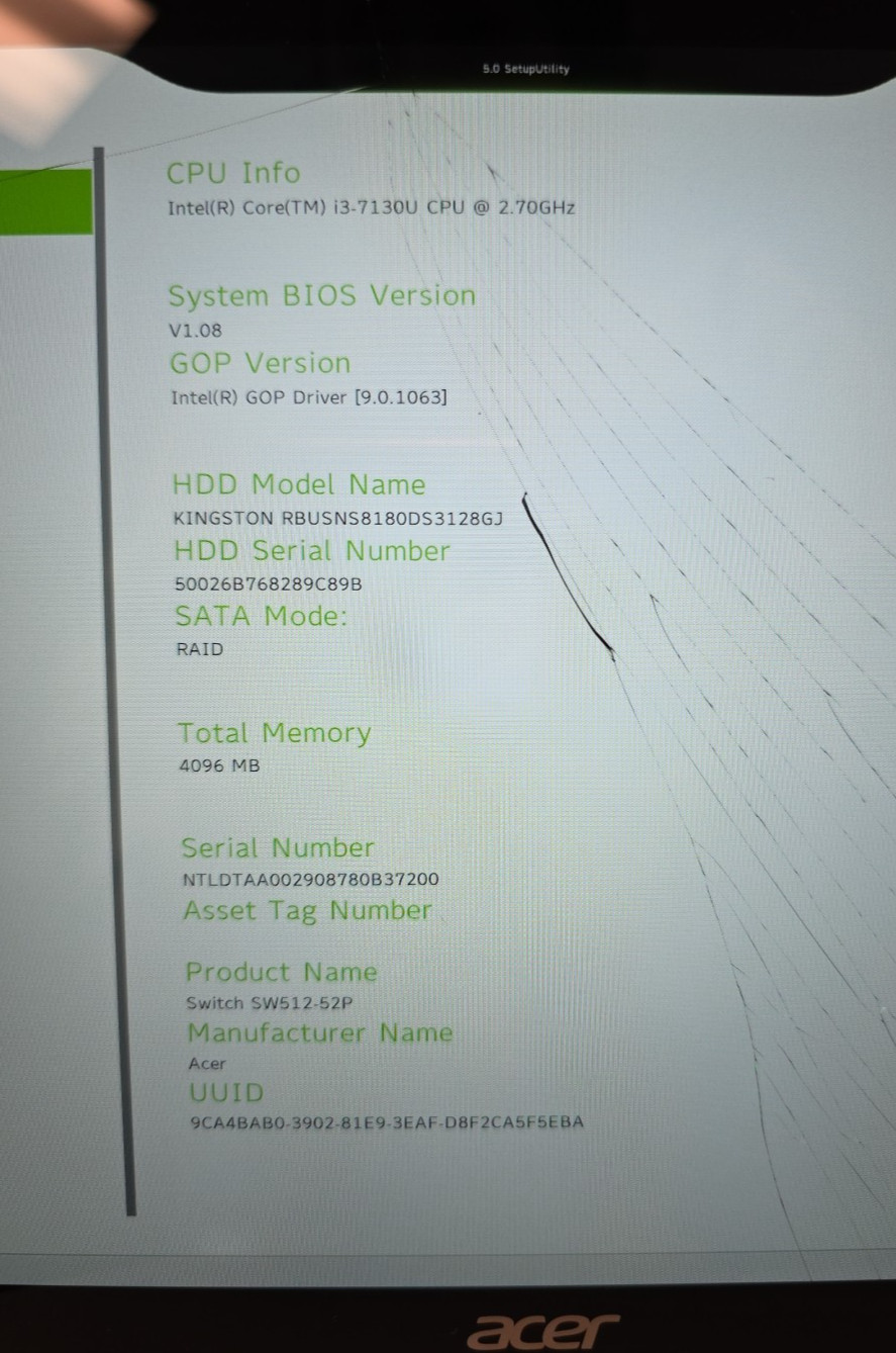 Acer switch 5| Intel Core i3-7130U| 4GB RAM| 128GB SSD| WIN 10 PRO #2
