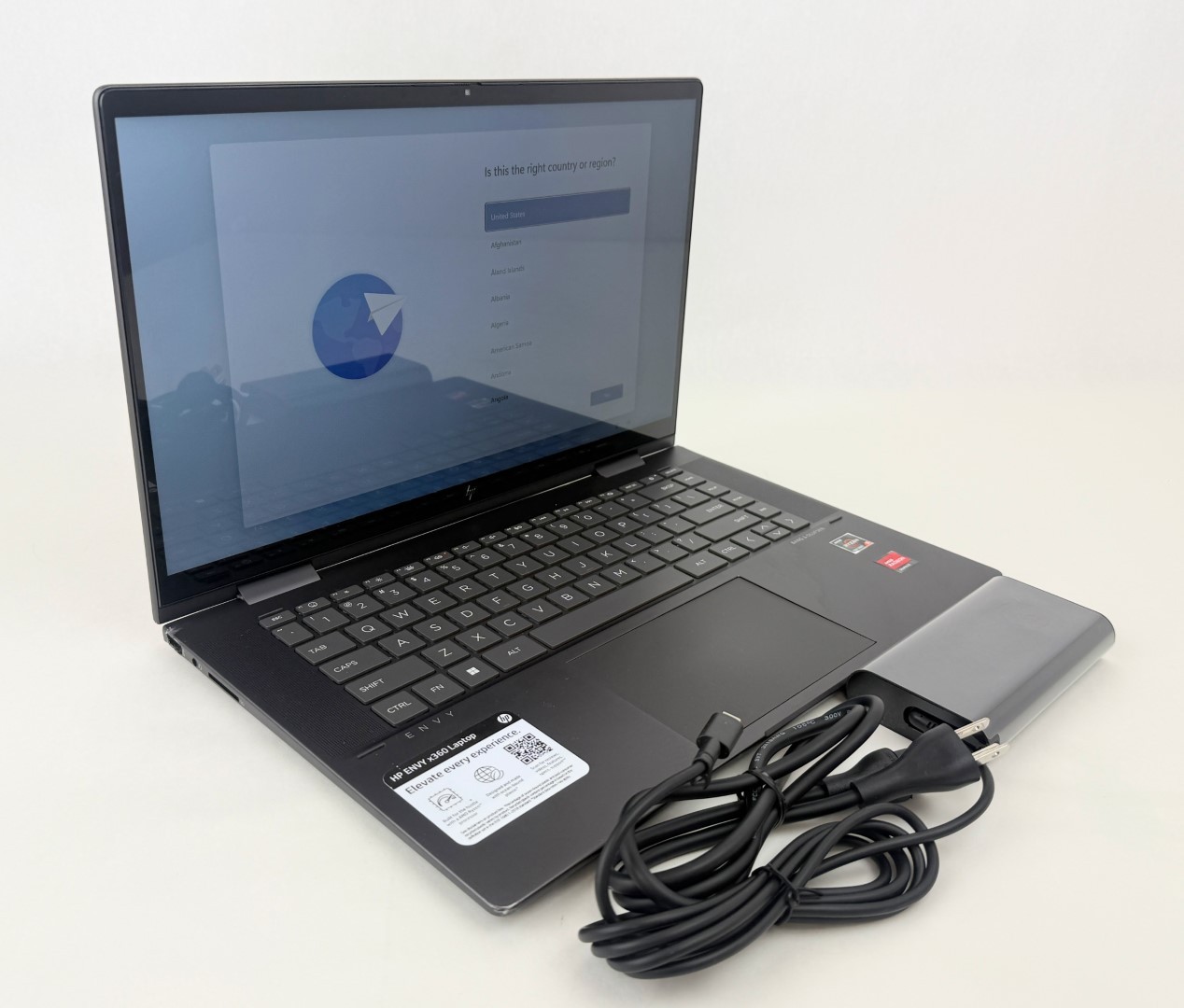 HP Envy x360 15-FH0013DX 15.6″ FHD Touch Ryzen 5 7530U 8GB 256GB W11H 2in1 -Dent