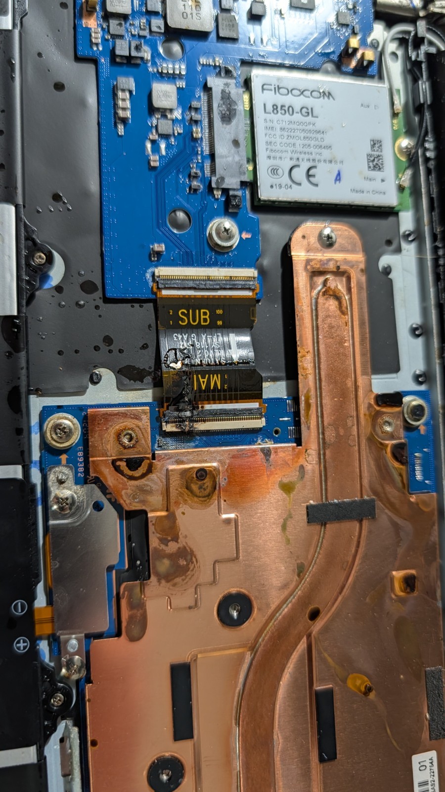 Samsung Galaxy Chromebook Go 14″ celeron *parts only* water damage