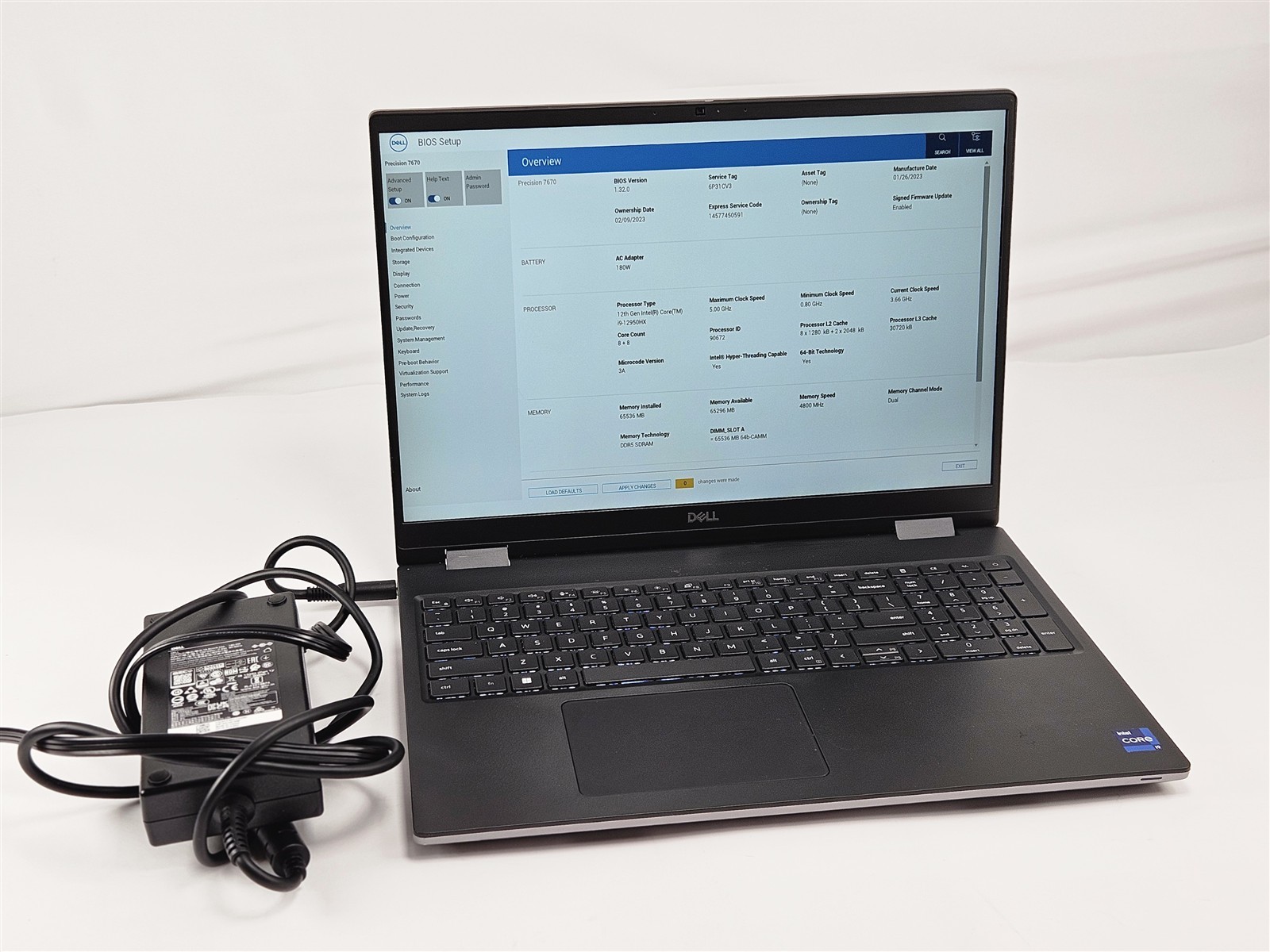 Dell Precision 7670 i9-12950HX 64GB 2TB SSD 16″ Mobile Workstation RTX A2000