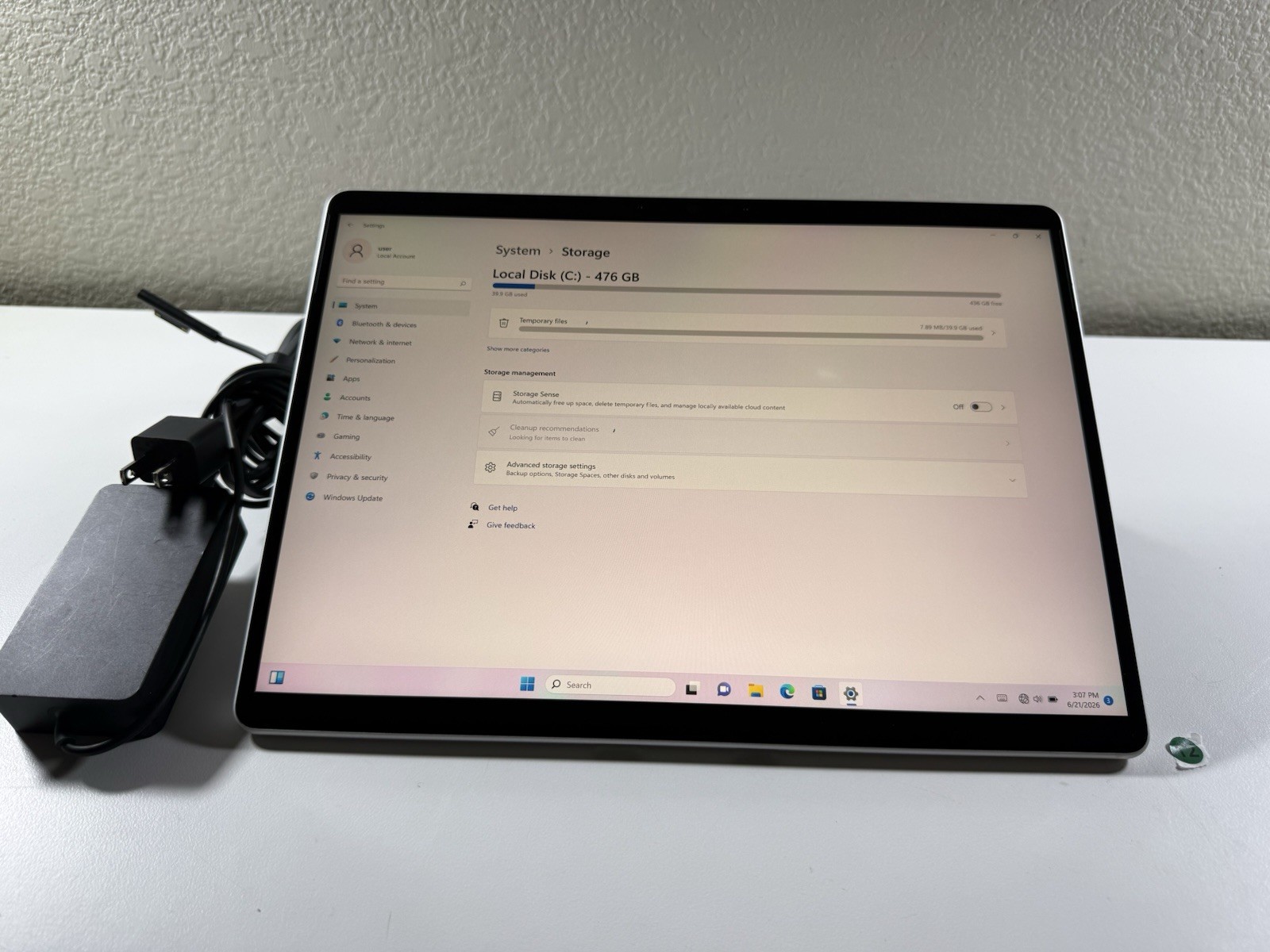 Microsoft Surface Pro 9 2038 i7-1265U, 16GB RAM, 512GB SSD Win 11 Pro Silver