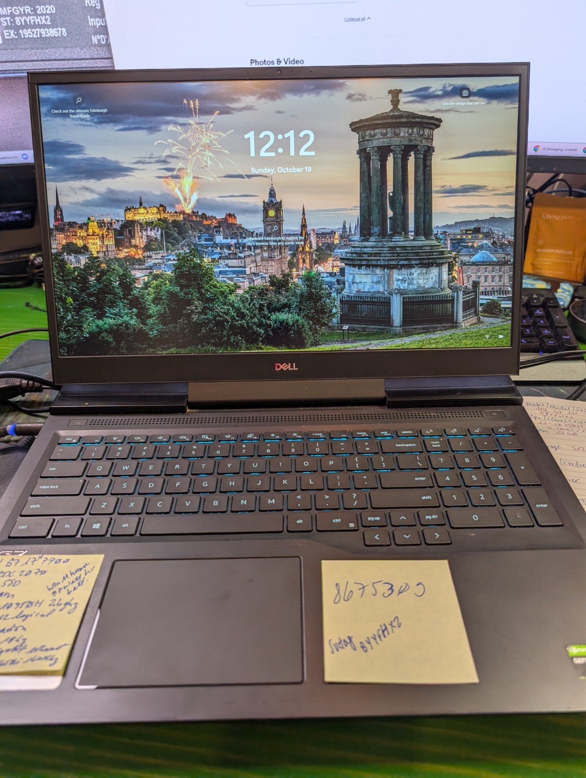 🔥DELL G7 7700 17.3″ i7-10750H 16GB RAM 2.6GHZ 512GB SSD GAMING LAPTOP 🔥