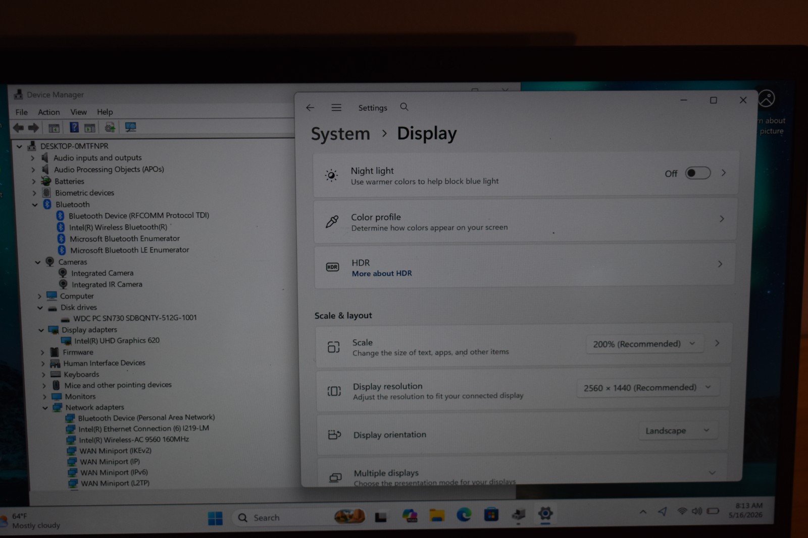 Lenovo ThinkPad X1 Carbon 7th Gen i7-8565U 16GB RAM WQHD 2560×1440 Windows 11