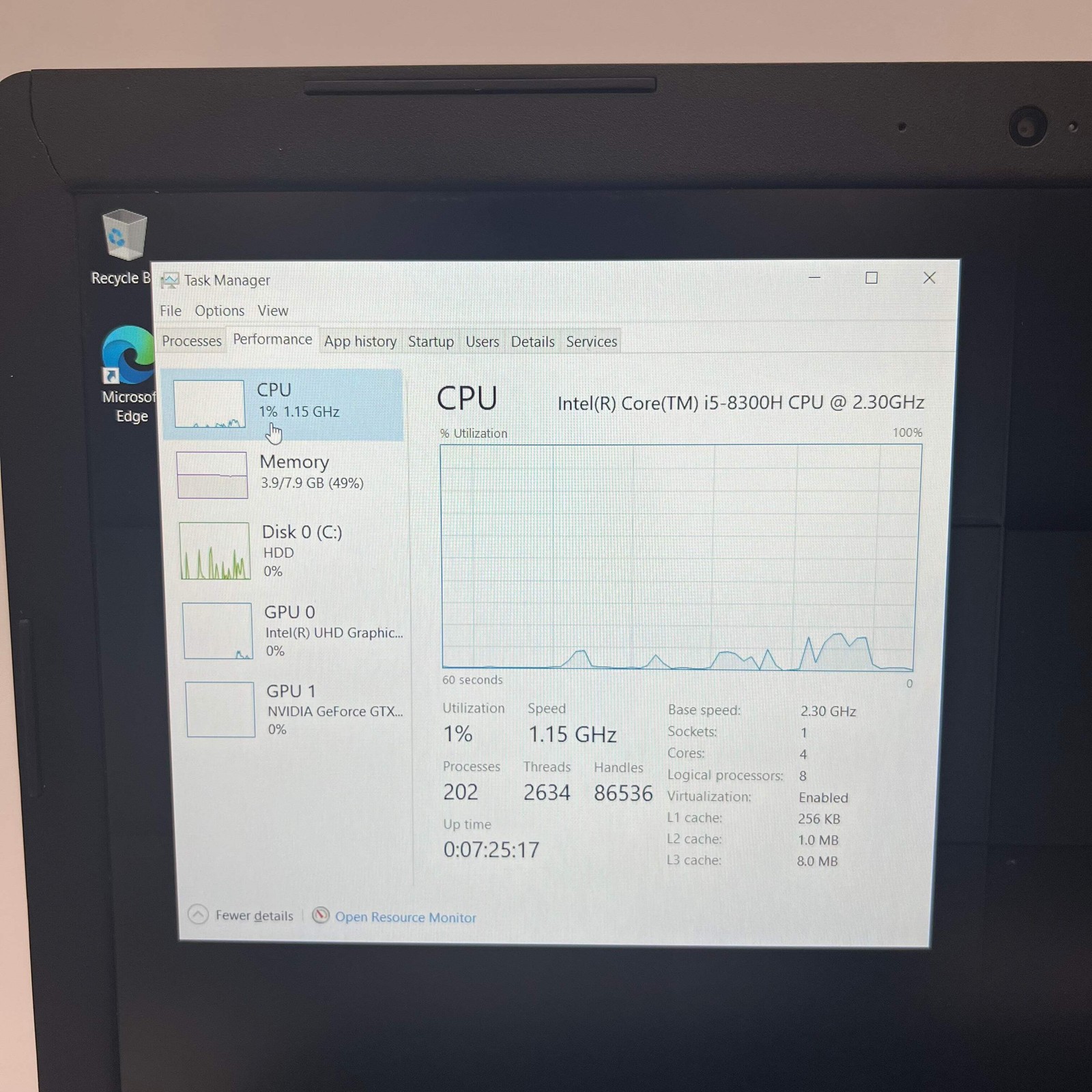 Dell G3 3579 15-Inch Laptop Core i5 8th Gen 8GB RAM 1TB GTX 1050 Used