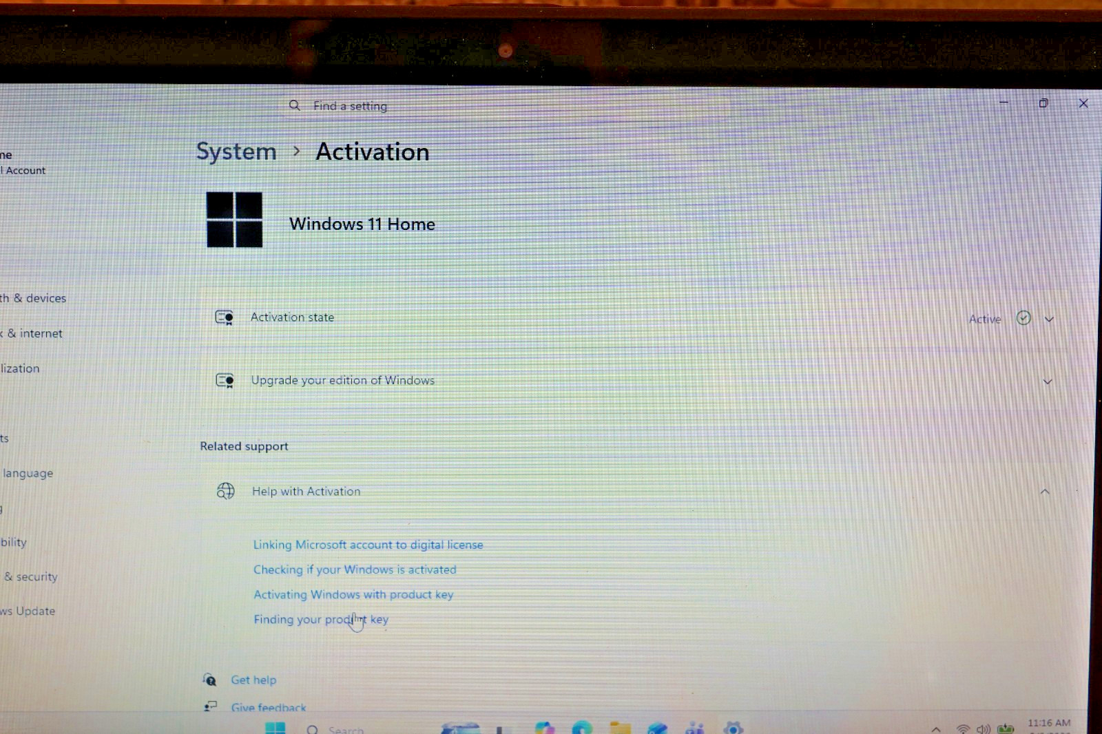 Active 25H2 WIN11 Home Touchscreen Toshiba E45t @2.30GHz,8GB RAM,750GB HDD