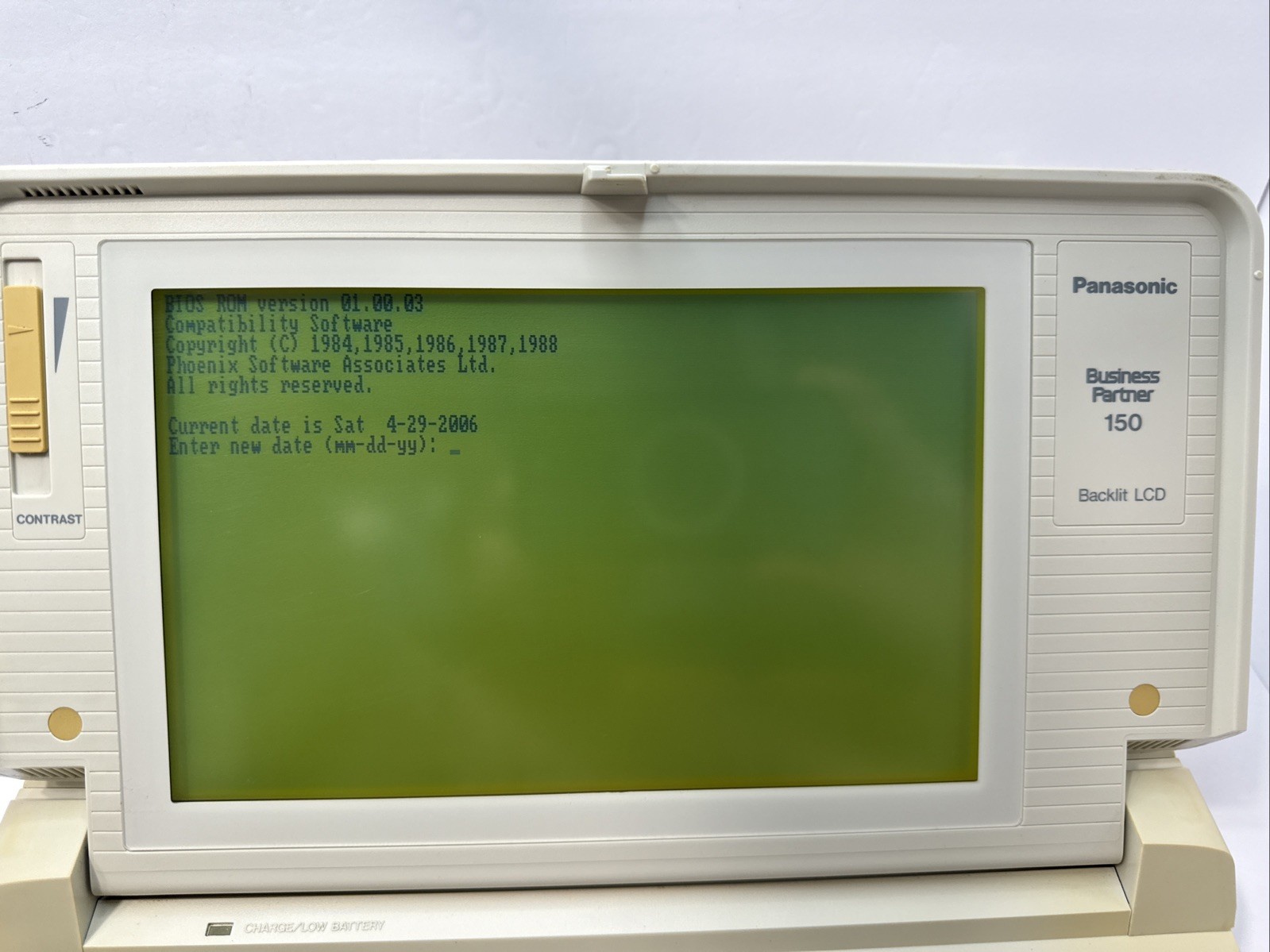 1989 Panasonic Business Partner CF-150 B Portable Computer Powers On Untested
