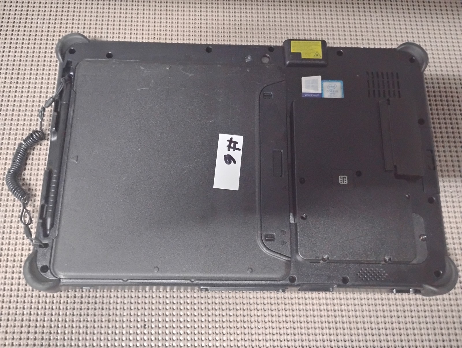 GETAC F110 INTEL CORE I5 7TH GEN 8GB RAM NO HD/BATTERY OR POWER CORD PARTS ONLY
