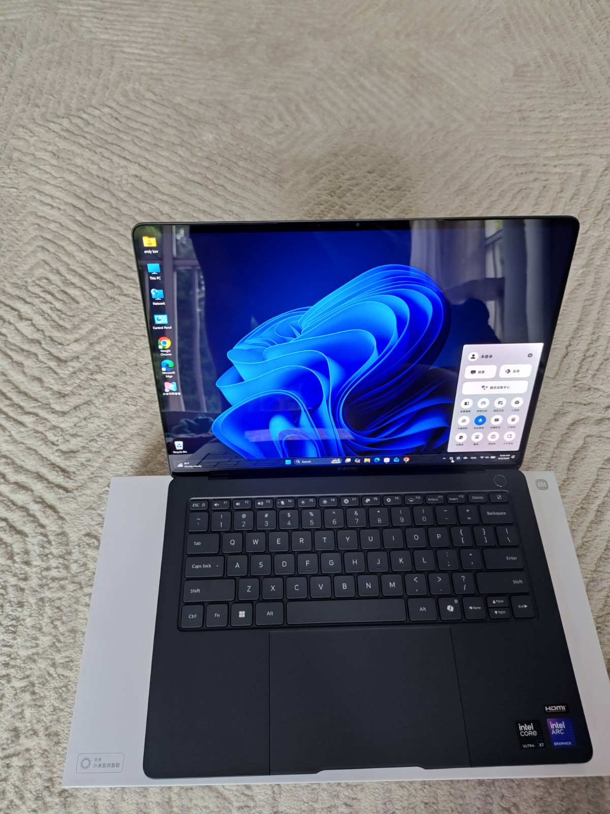 Xiaomi Book Pro 14 2026 14.5in Core Ultra 7 358H 32GB 1TB SSD M390 Win11 Gray