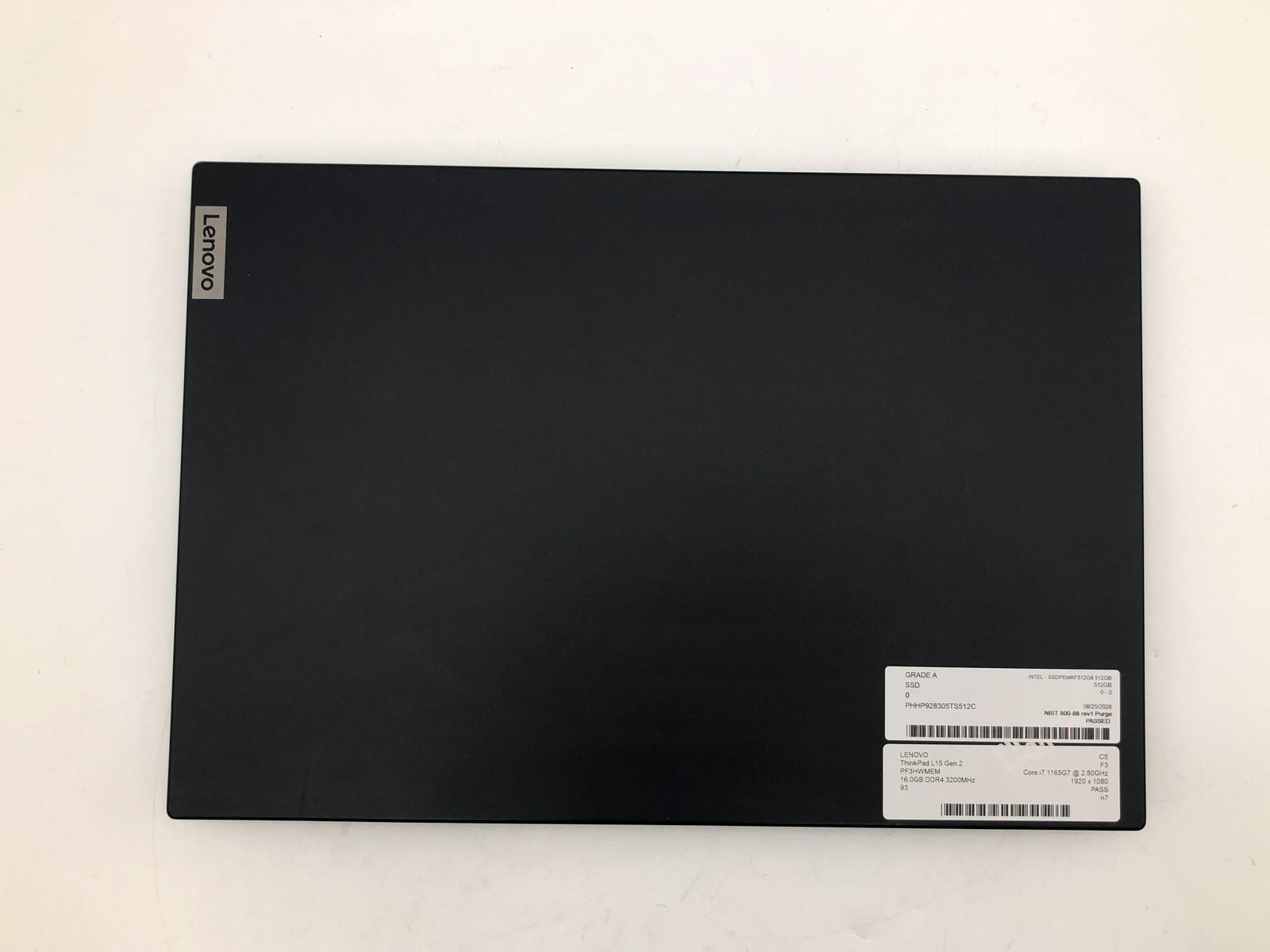 Lenovo | ThinkPad L15 Gen 2 | i7-1165G7 | 16GB | 512GB NVMe | Win | 93% Battery