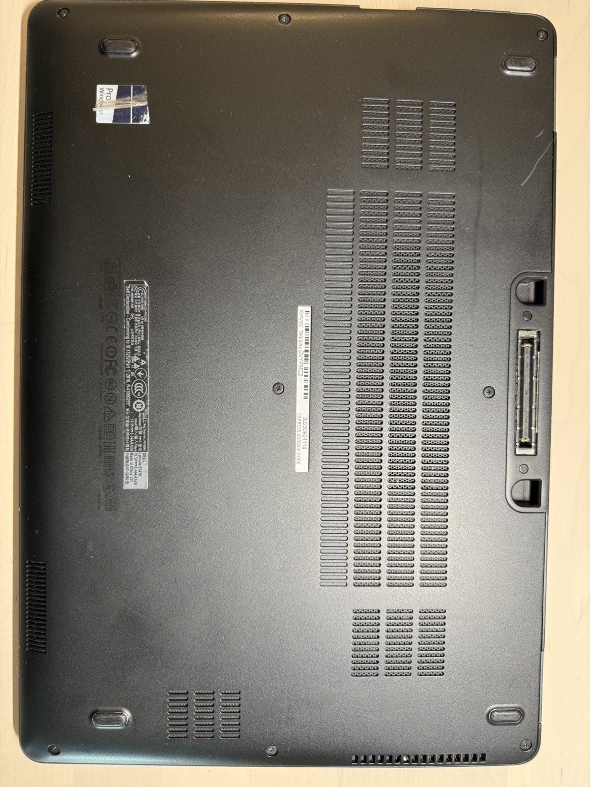 PARTS ONLY Dell Latitude E7470 Laptop Intel Core i5 6th Gen No HD/OS/AC Adapter
