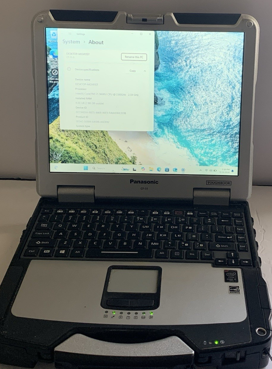 Panasonic Toughbook CF-31 MK5 i7-5600U 2.60GHz 16GB RAM 256GB SSD W11 Touch Good