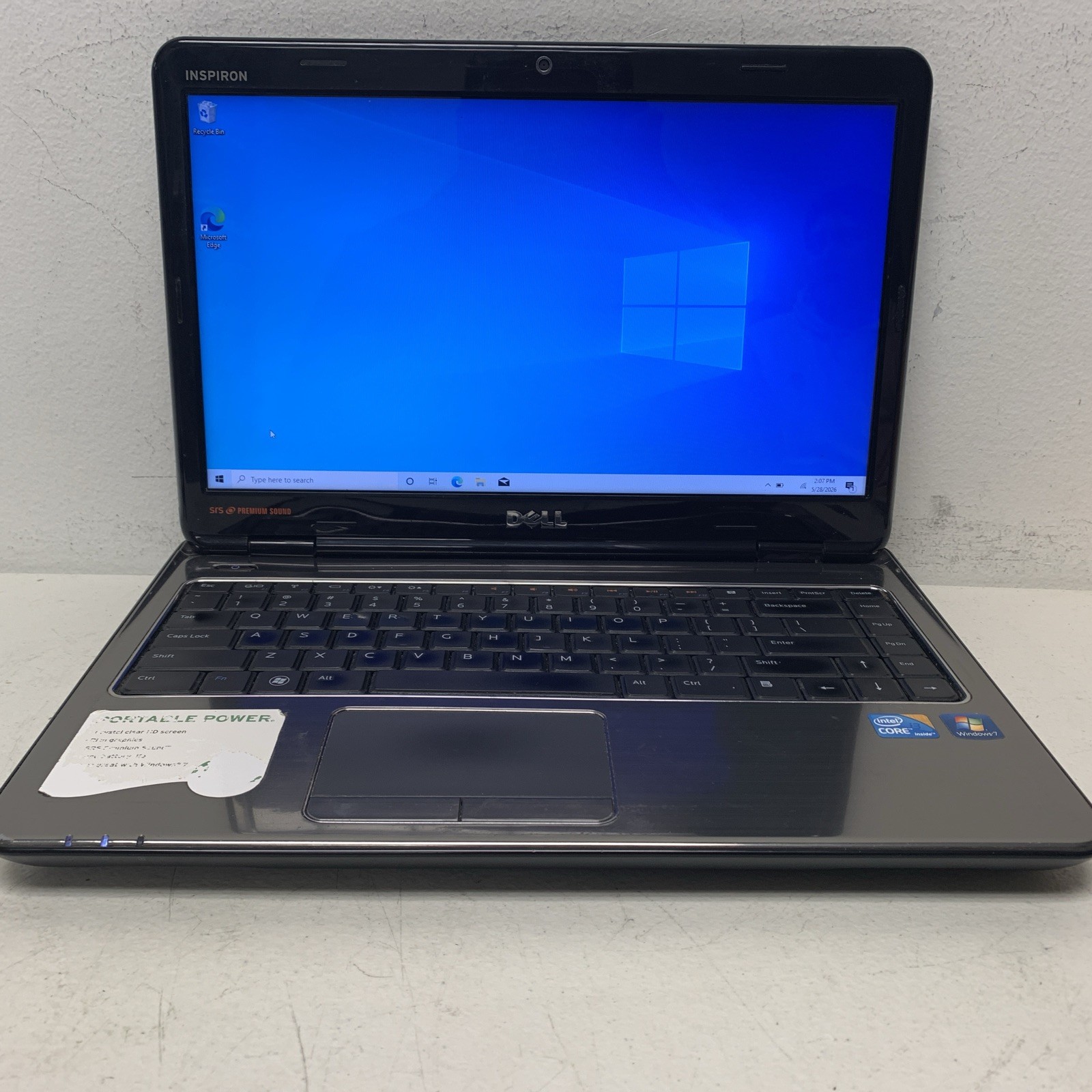 DELL INSPIRON N4010 i3-M350 2.-27ghz 4GB Ram 500gb Hdd Wind 10 Home Read Descri
