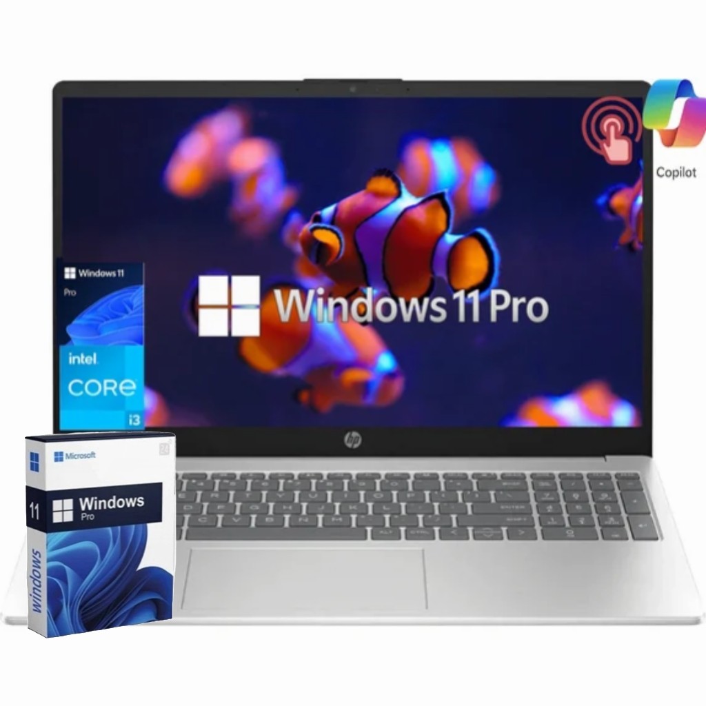 HP 15.6” Touch Laptop Computer Win11Pro 6 cores Intel core i3 UpTo 32GB RAM 1TB