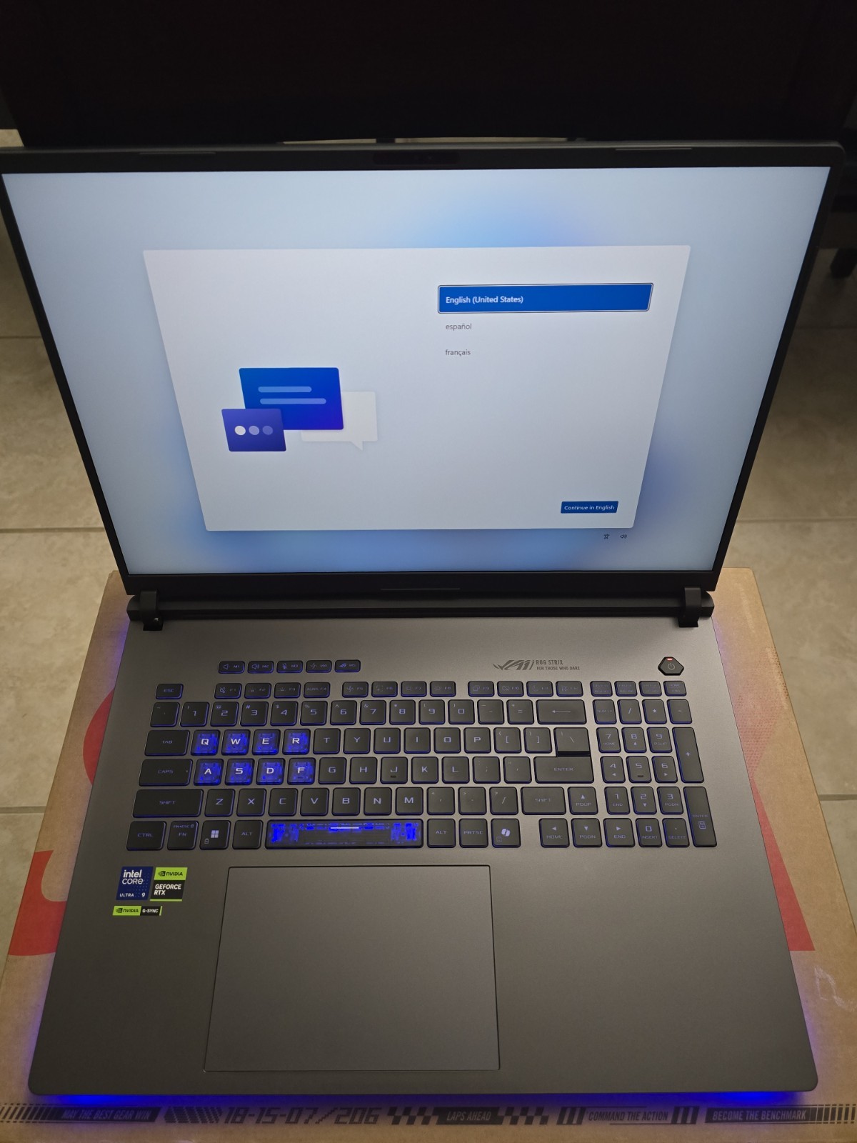 Asus ROG Strix G18 240Hz QHD+ Ultra 9 275HX 32GB 2TB SSD RTX 5080 GAMING Laptop