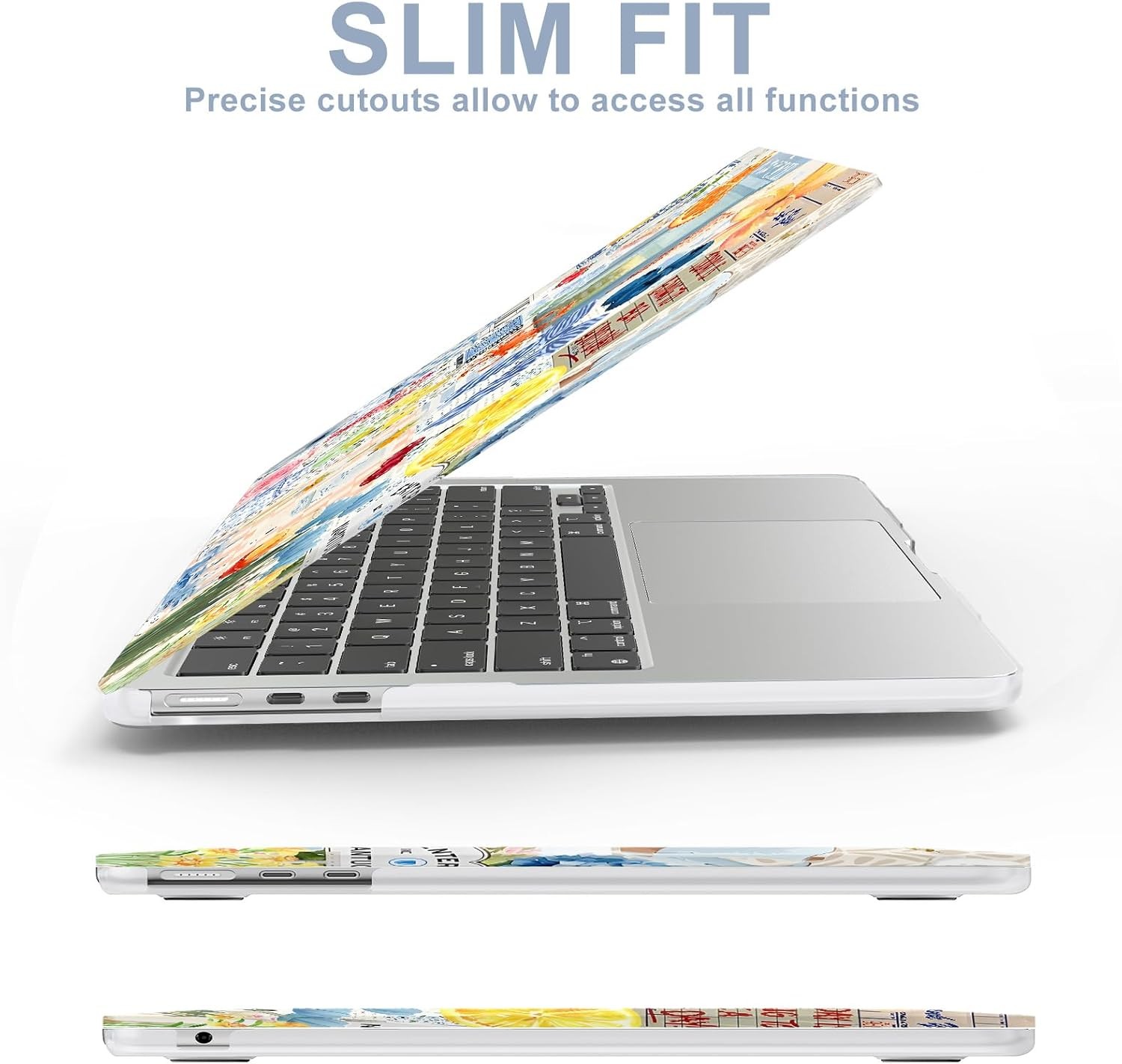 MacBook Air 15 Inch Case 2026-2023 M5 M4 M3 M2 A3448 A3241 A3114 A2941, Blue Col
