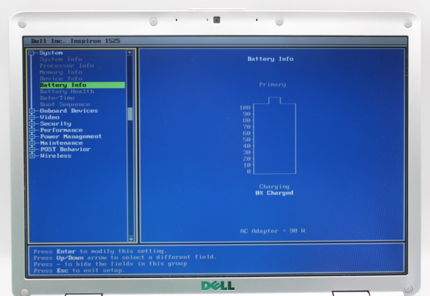 Dell Inspiron 1525 2Duo-T7250@2.0GHz 3GB DDR2 NO STORAGE OR OS *USED/TESTED*