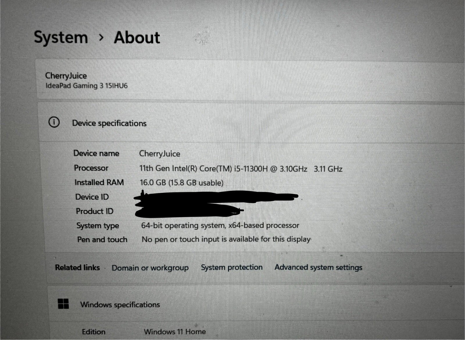 Acer Nitro 5 AN515-58 15.6 in (512GB SSD, Intel Core i5 12th Gen., 2.0GHz, 16GB